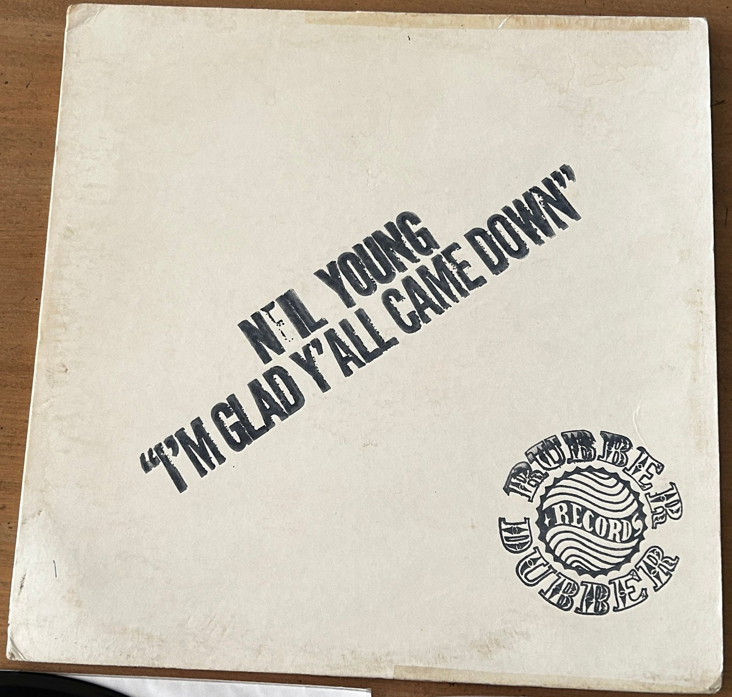 Neil Young - I'm Glad Y'all Came Down on Rubber Dubber