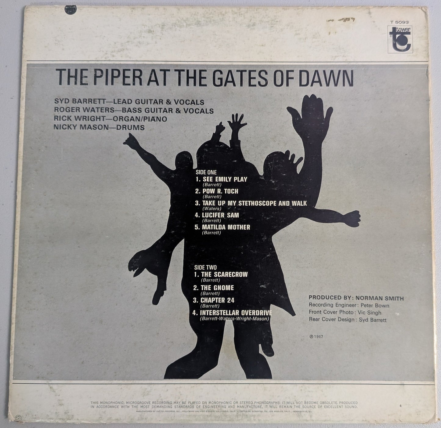 Pink Floyd 'Piper At The Gates Of Dawn' US Mono on Tower