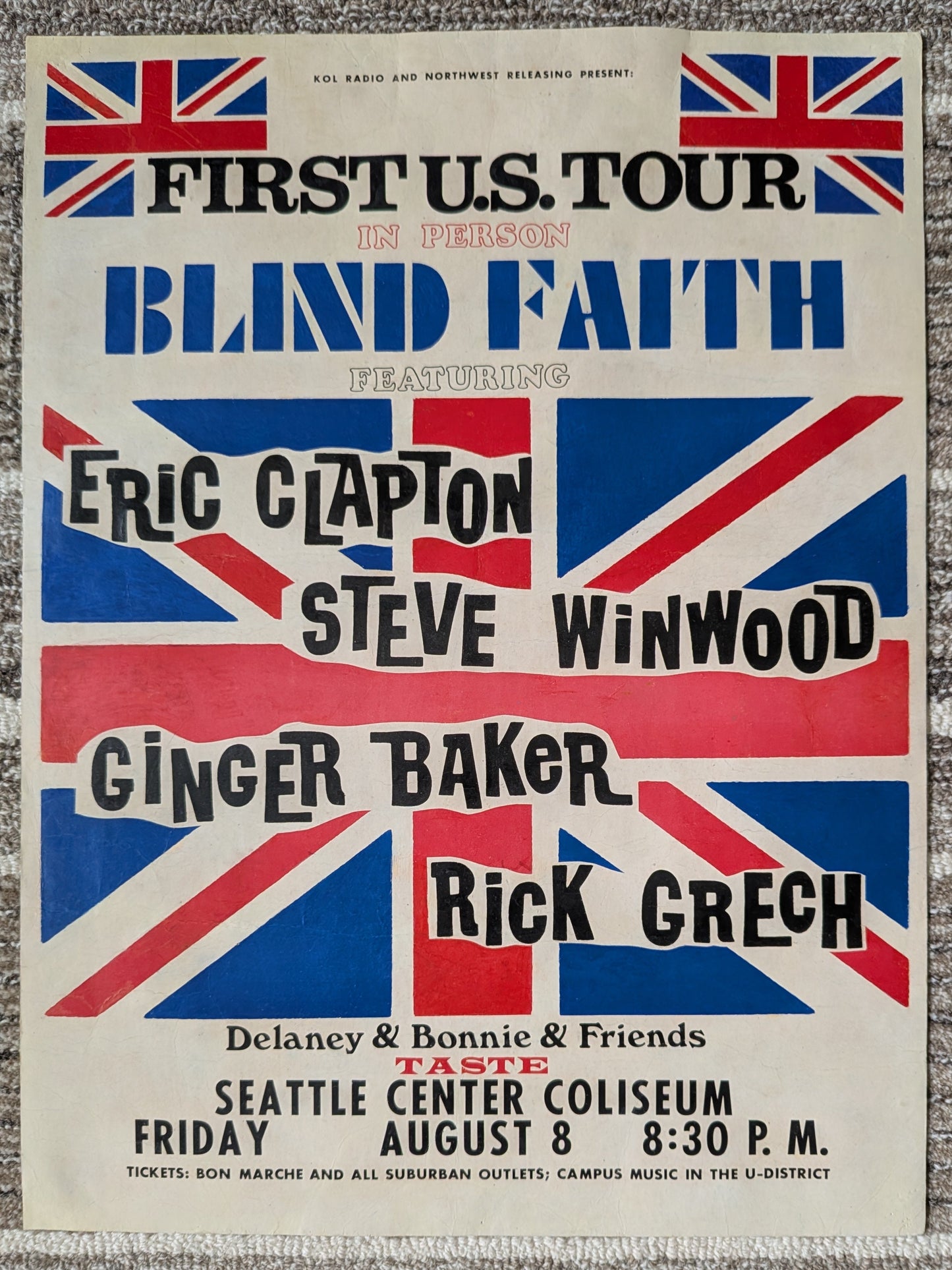 Blind Faith – Seattle Center Coliseum (August 8, 1969)
