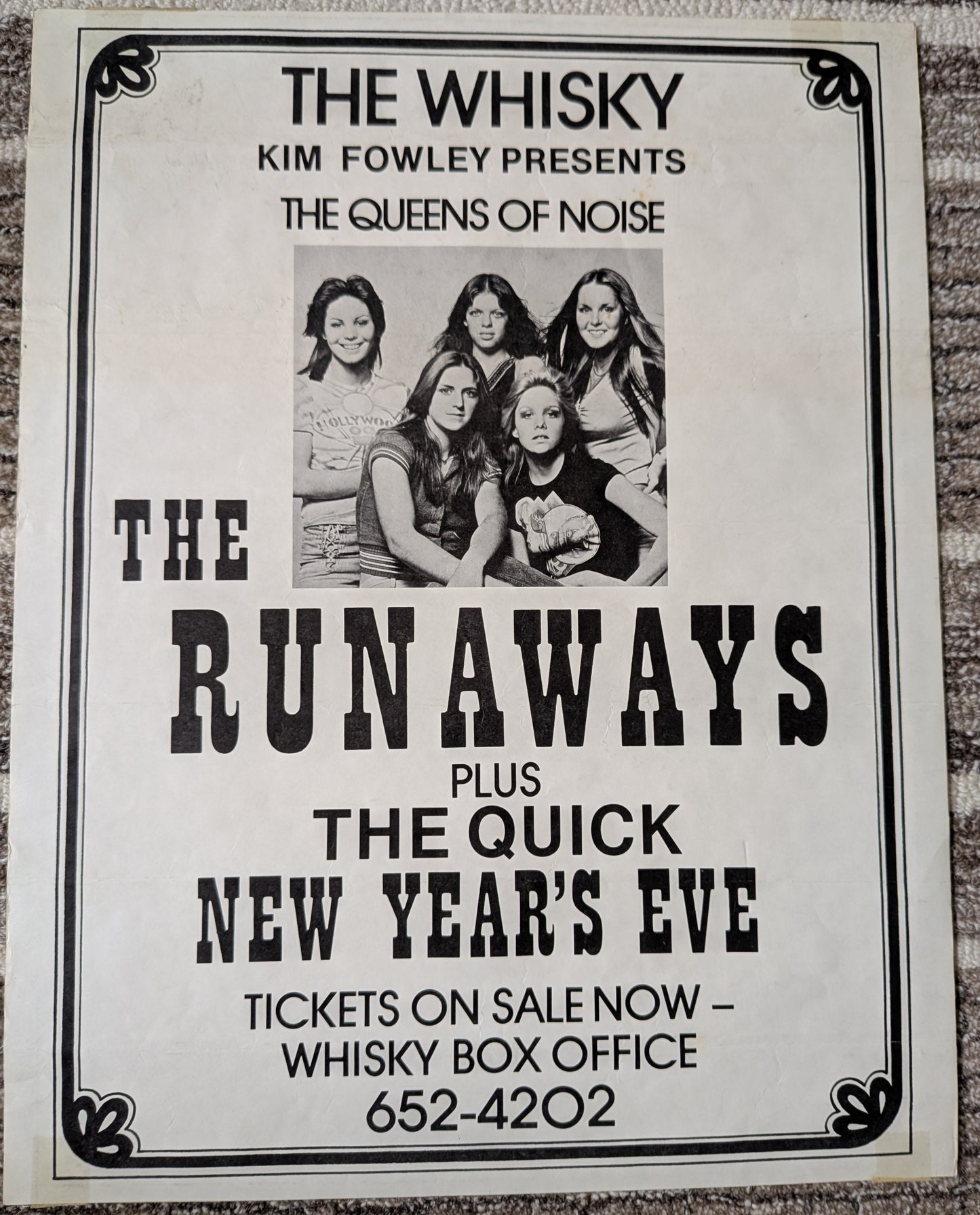 The Runaways – The Whisky a Go Go, Los Angeles, Dec. 31, 1976