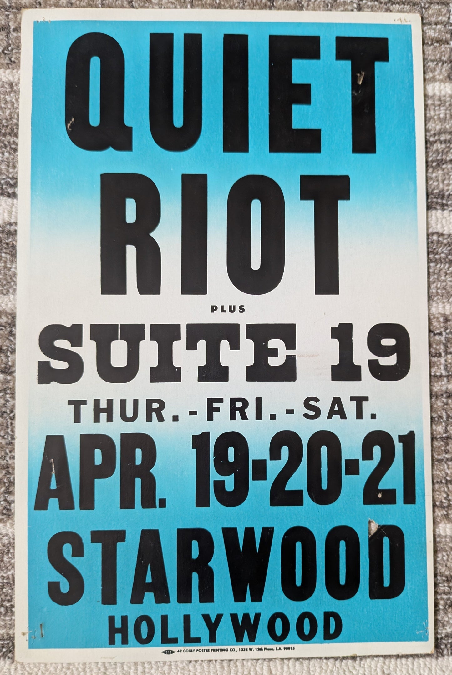 Quiet Riot – The Starwood, Hollywood – 1979 – Randy Rhoads Era