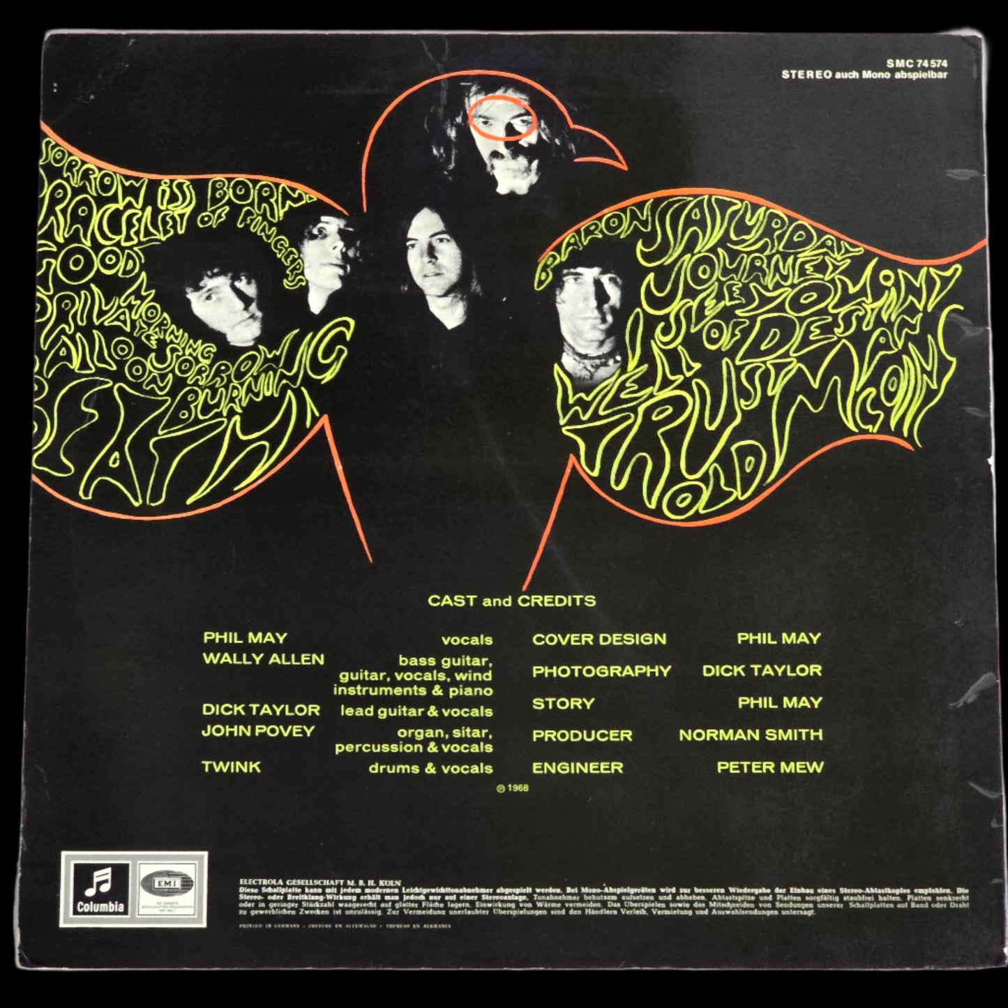 S F Sorrow - German 1968 LP Stereo (Charity)