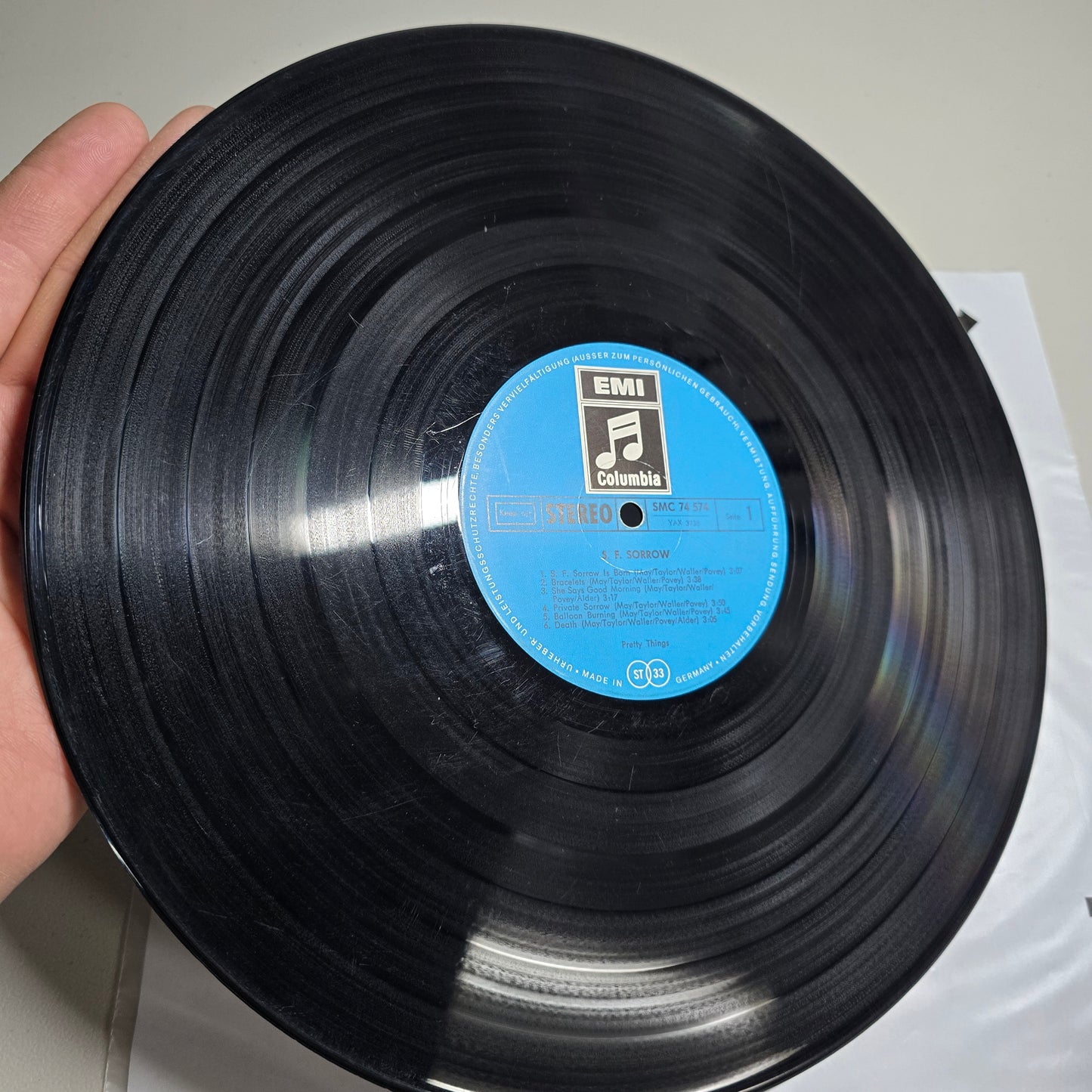 S F Sorrow - German 1968 LP Stereo (Charity)