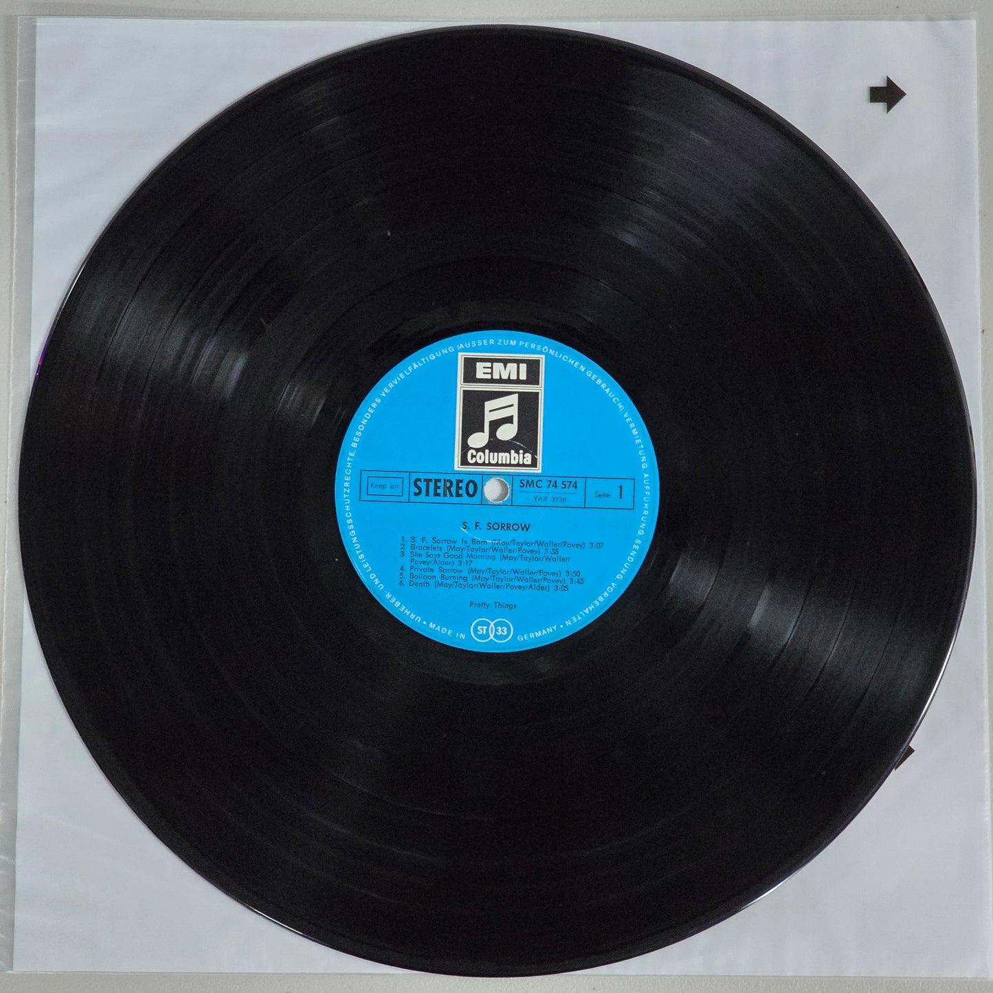 S F Sorrow - German 1968 LP Stereo (Charity)