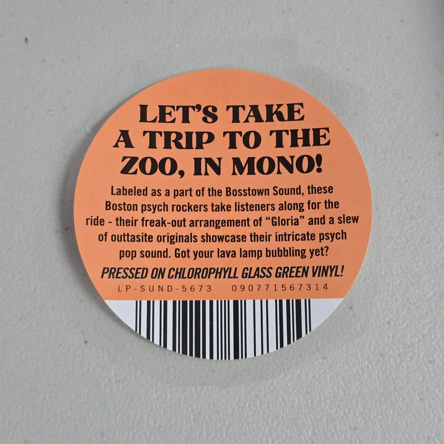 The Tangerine Zoo - US 2024 Mono Reissue
