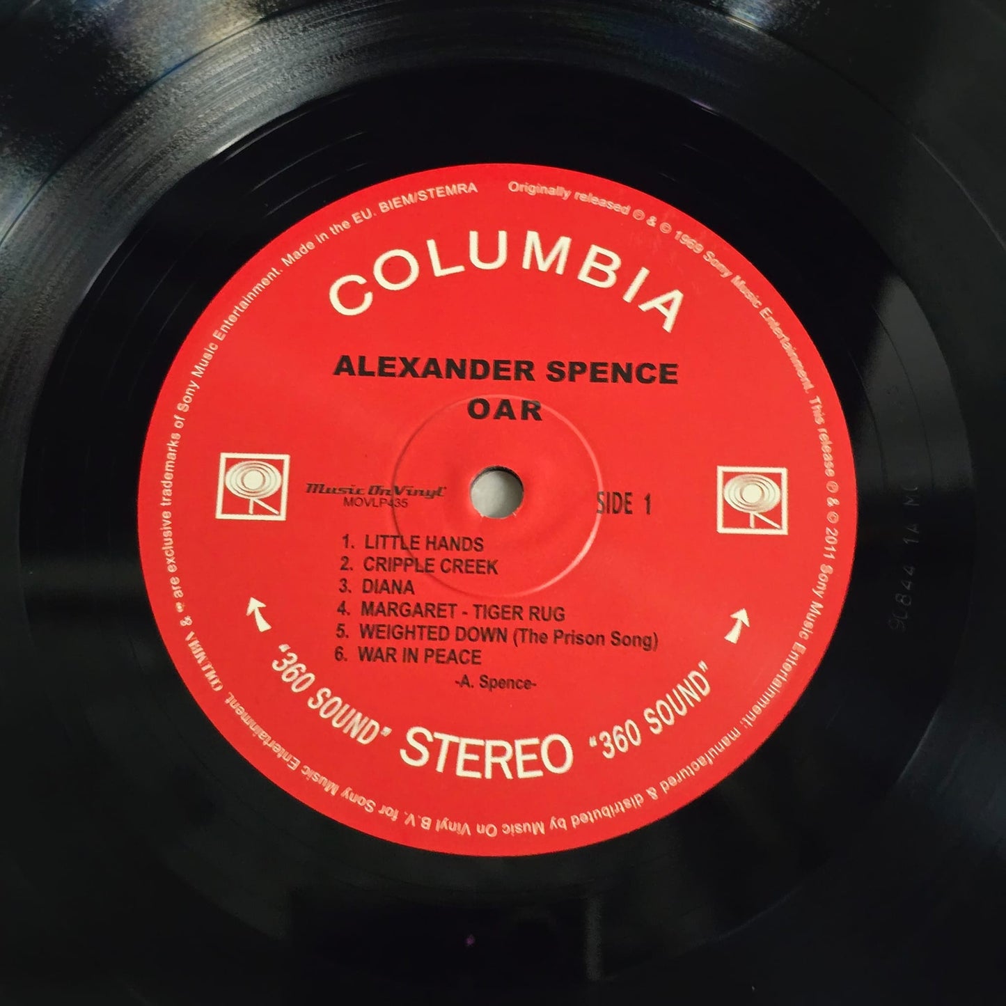 Alexander Spence - Oar - 2011 Music On Vinyl Reissue