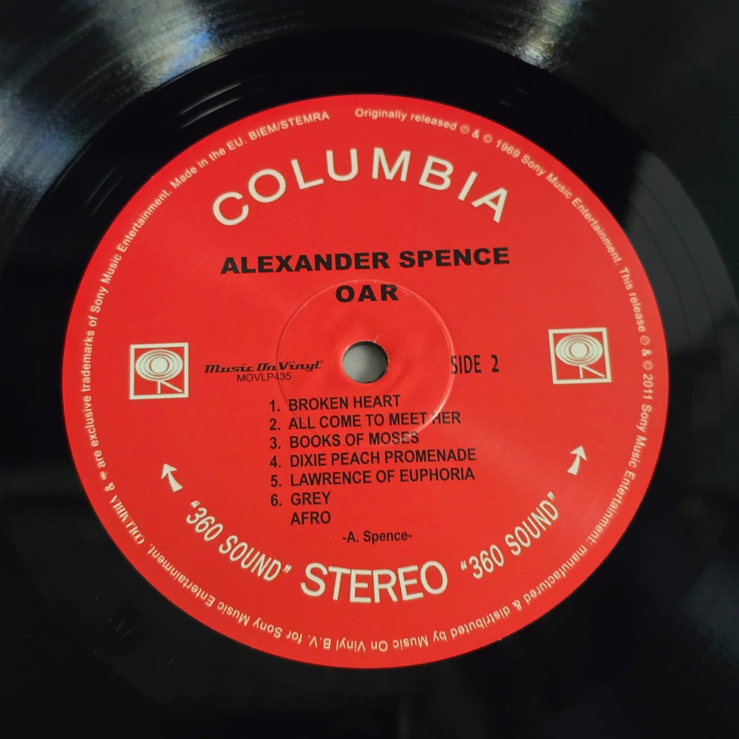 Alexander Spence - Oar - 2011 Music On Vinyl Reissue