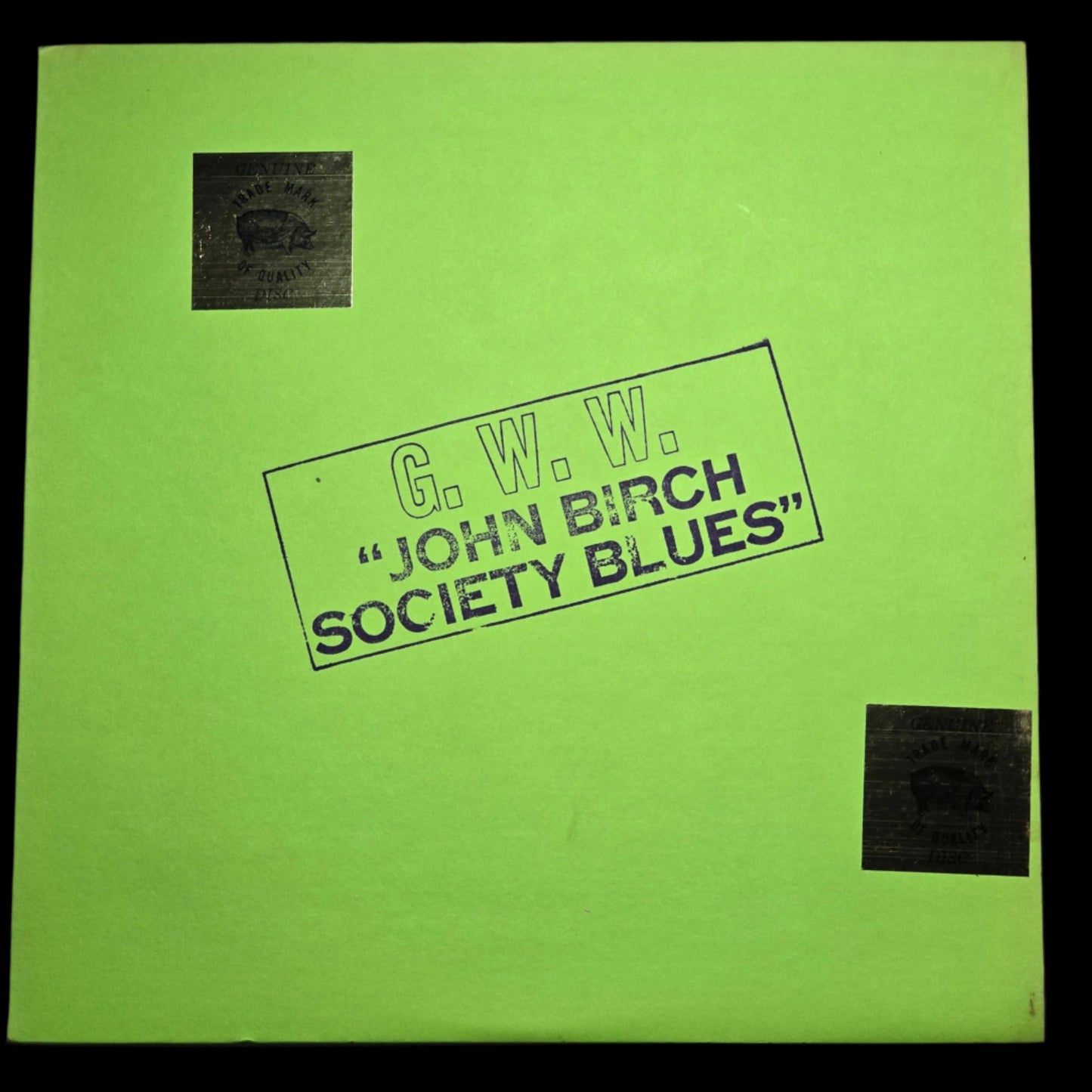 Bob Dylan - GWW John Birch Society Blues - Red Vinyl TMOQ