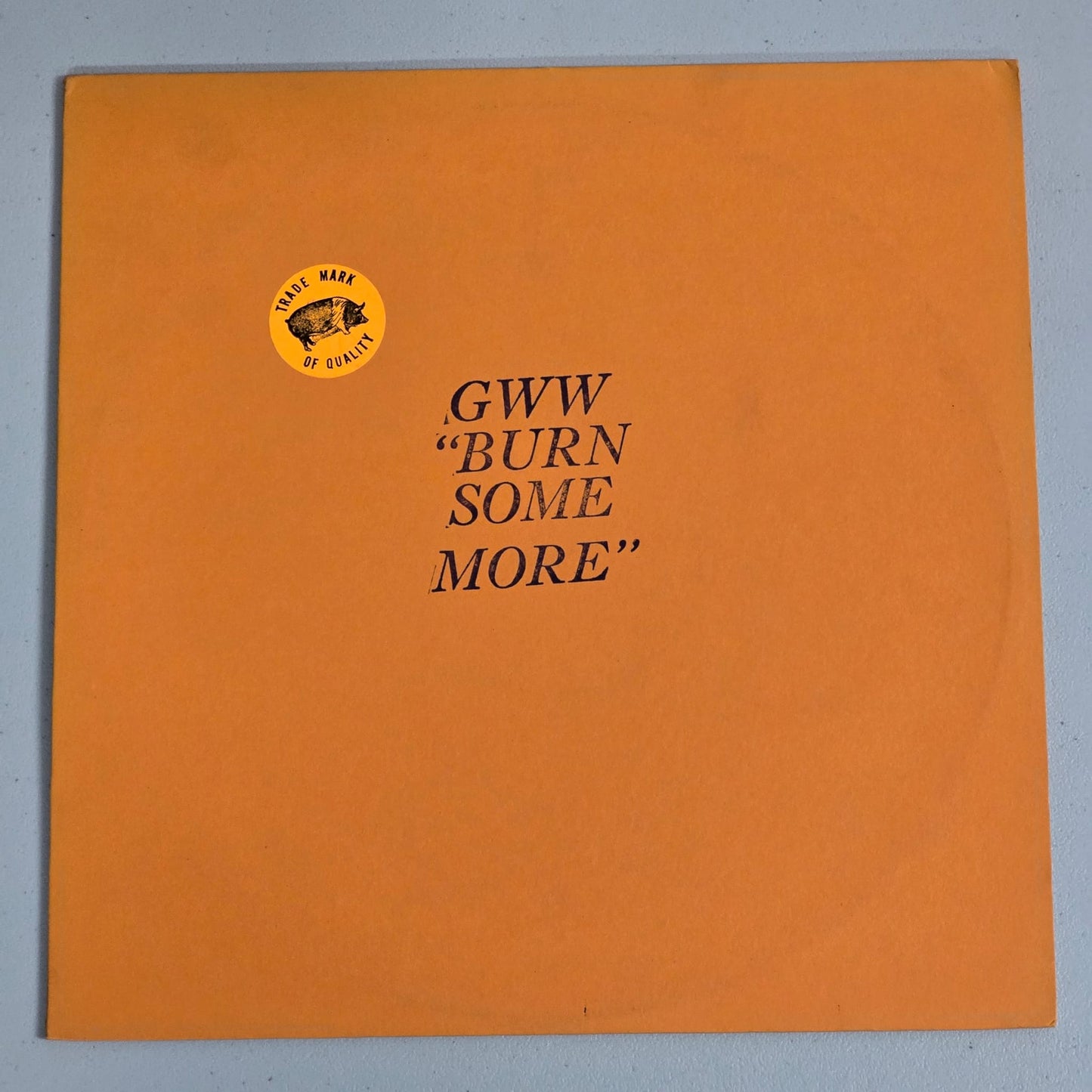 Bob Dylan - GWW "Burn Some More" - Peach Vinyl