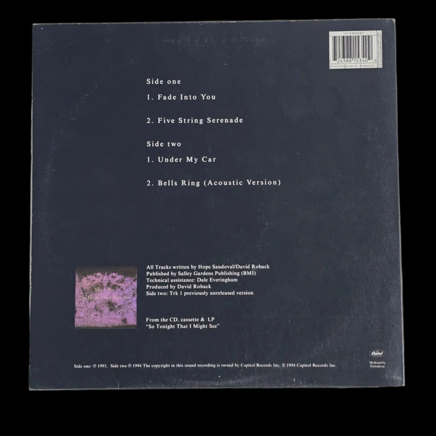 Fade Into You - UK 1994 10" EP