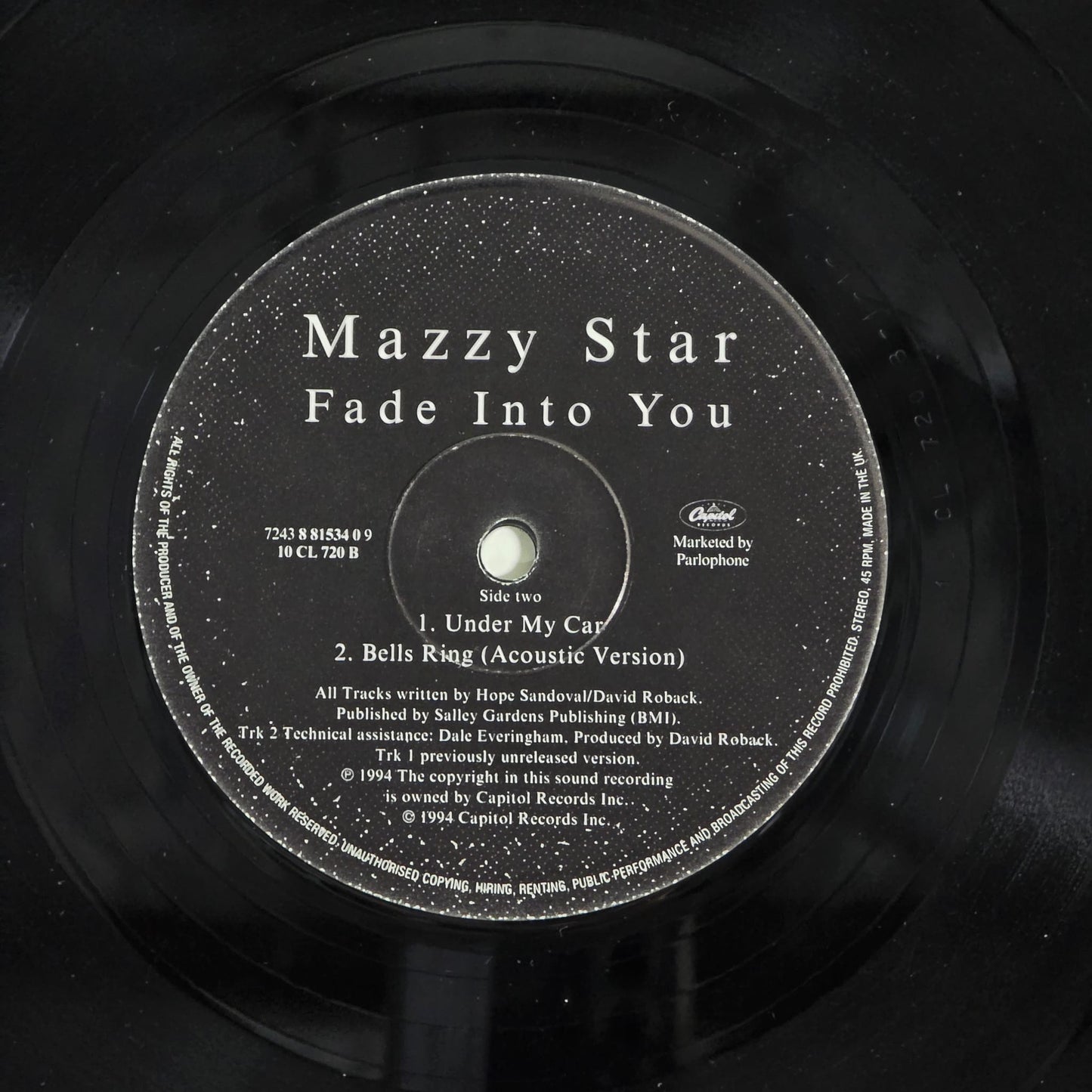 Fade Into You - UK 1994 10" EP