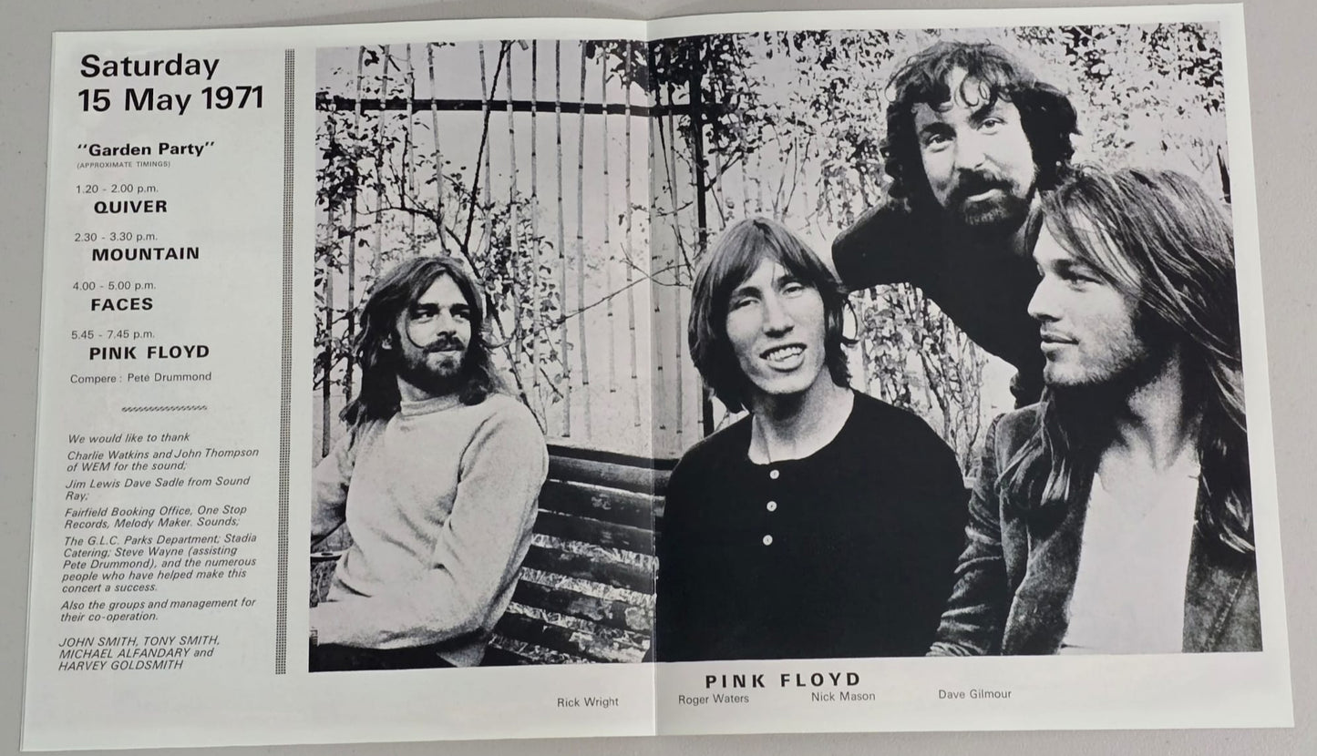 Pink Floyd - Garden Party at the Crystal Palace Bowl