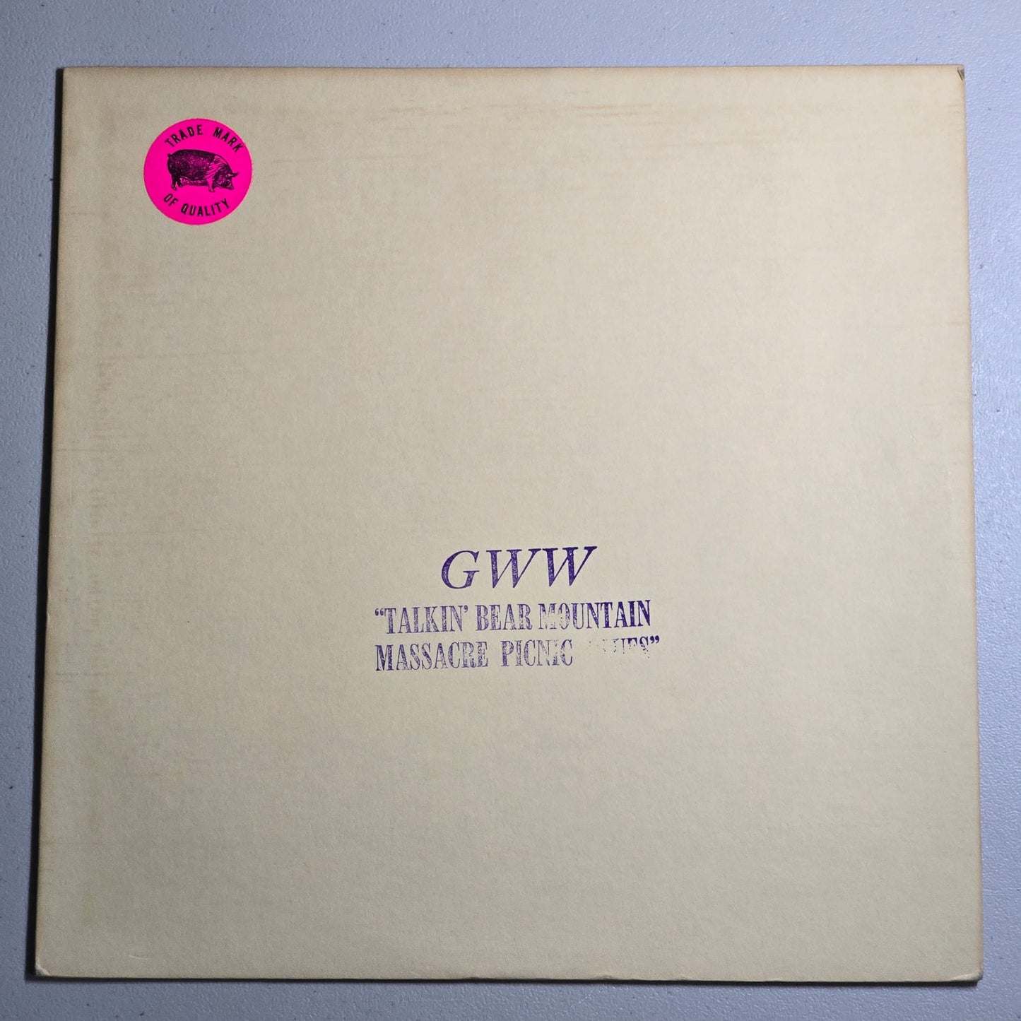 Bob Dylan - GWW "Talkin' Bear Mountain Massacre Picnic Blues'