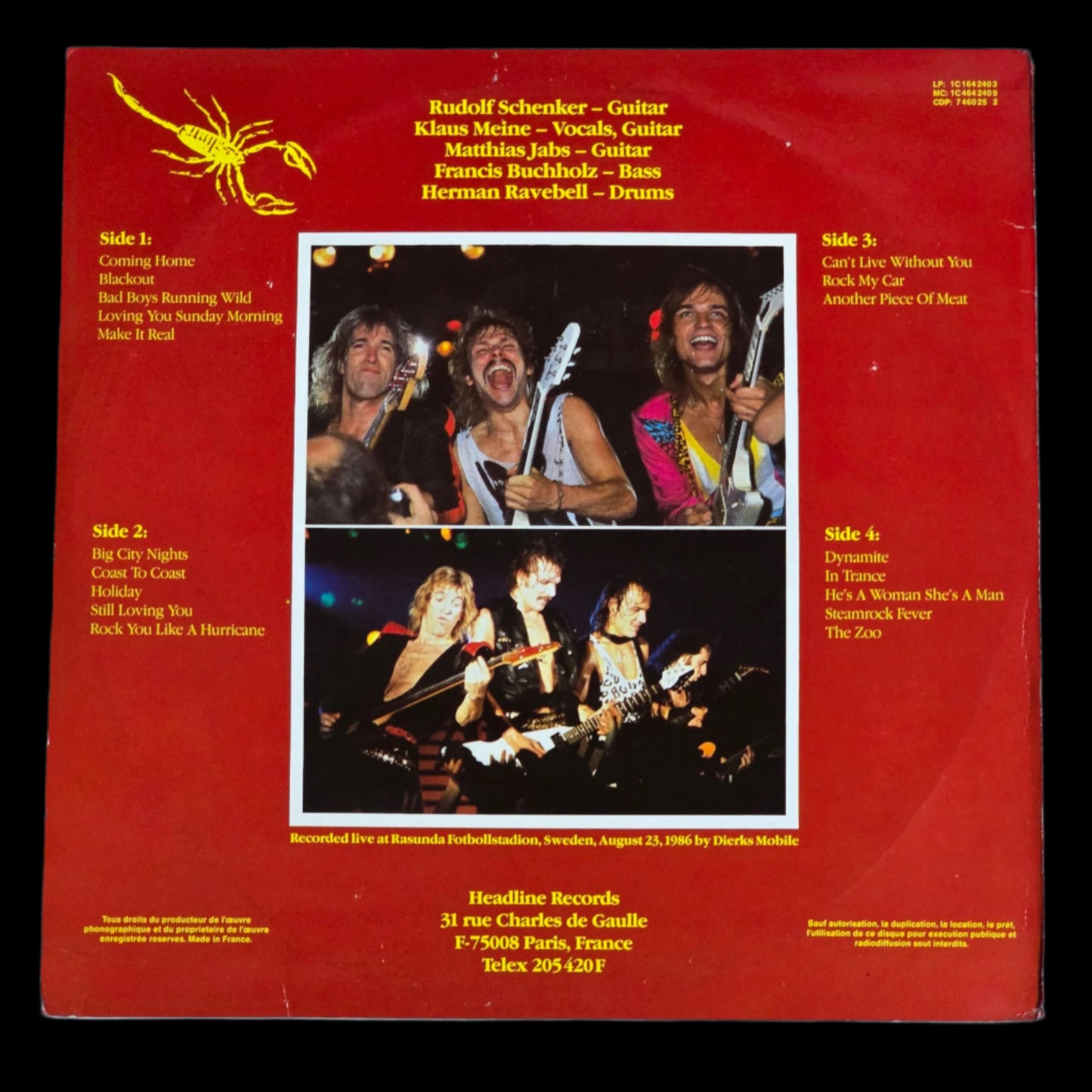 Scorpions - Hurricane - 2LP