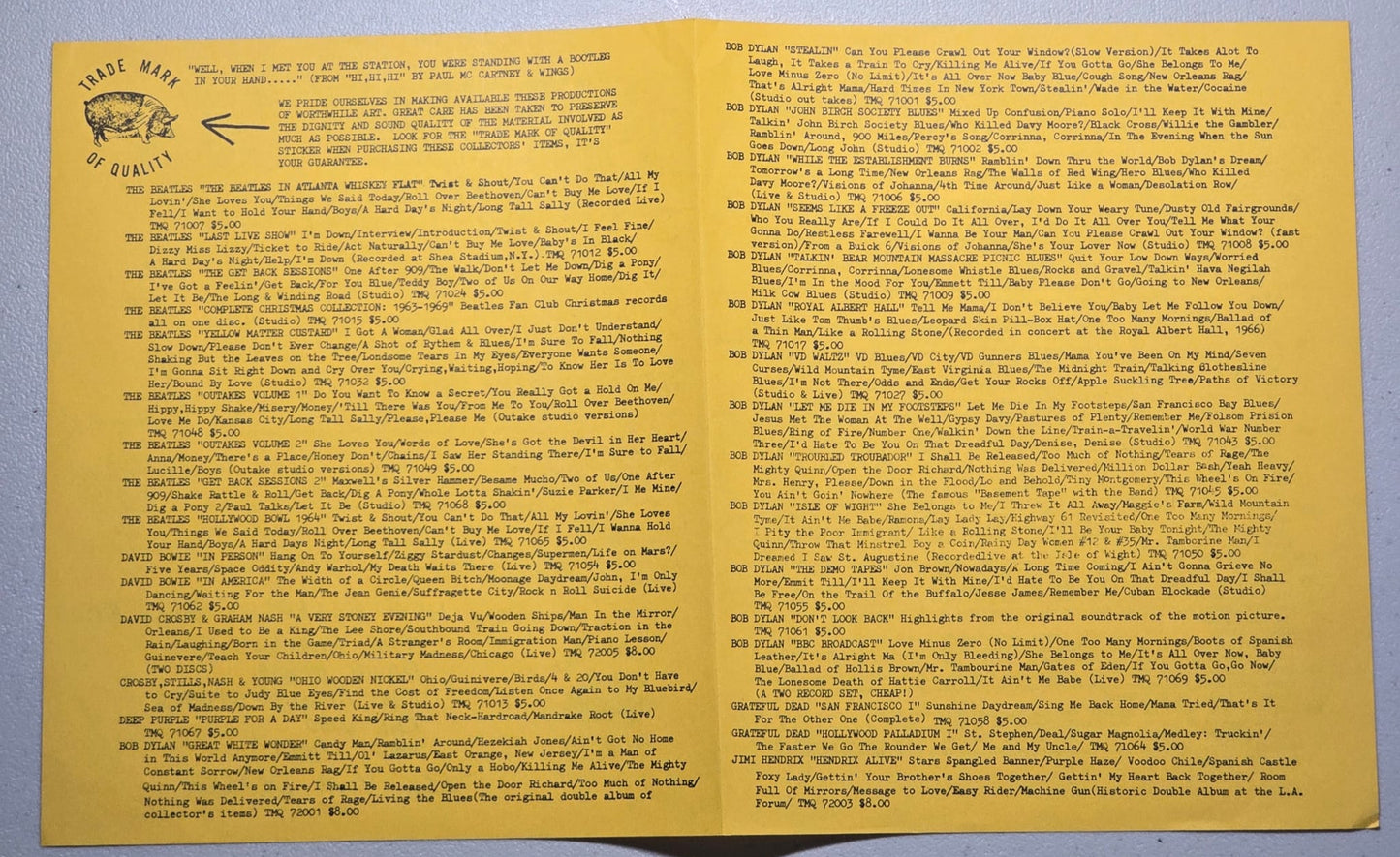 Bob Dylan - GWW John Birch Society Blues - Red Vinyl TMOQ