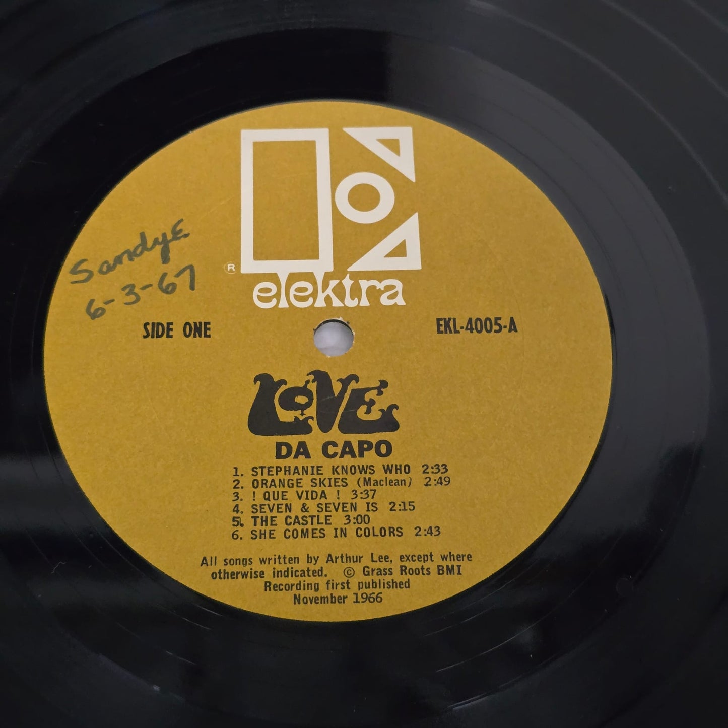 Love - Da Capo - 1967 Mono