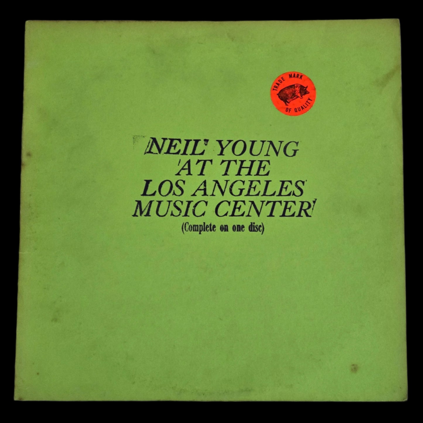 Neil Young - At The Los Angeles Music Center - Yellow