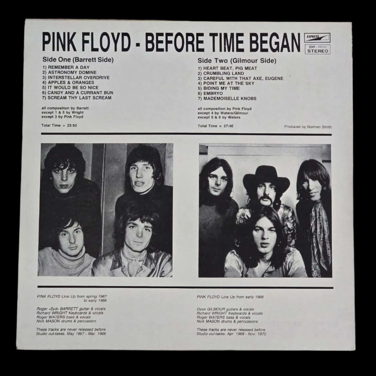 Pink Floyd - Before Time Began - Japanese Version