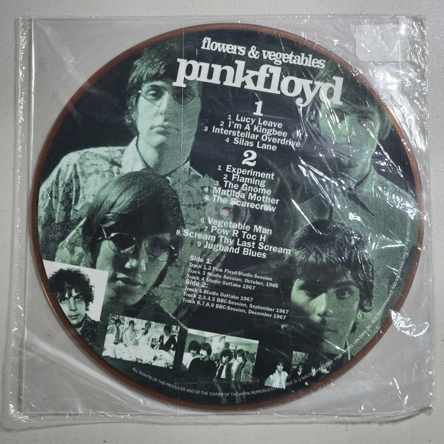 Pink Floyd - Flowers & Vegetables - Picture Disc - Bootleg - 2006 - SEALED