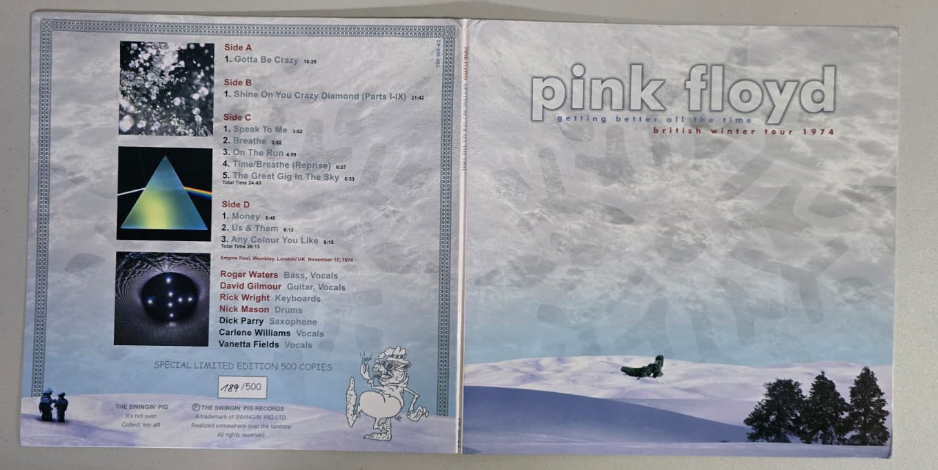 Pink Floyd - Getting Better All The Time - 2008 - The Swingin' Pig TSP-500 - Germany 2LP - Red Vinyl - NM VG++