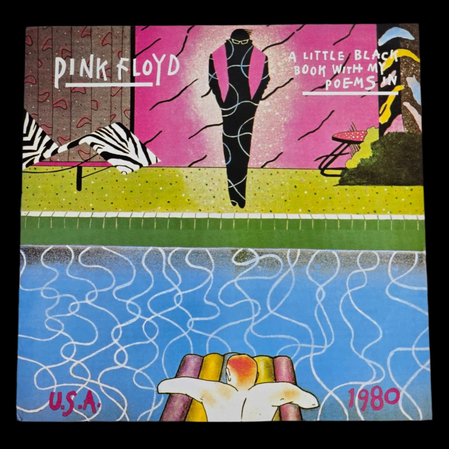 Pink Floyd - A Little Black Book With My Poems In PINK/YELLOW