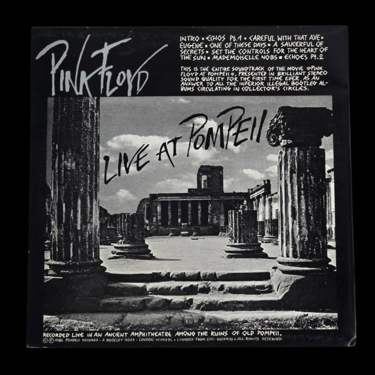 Pink Floyd - Live At Pompeii - Black 2 LP