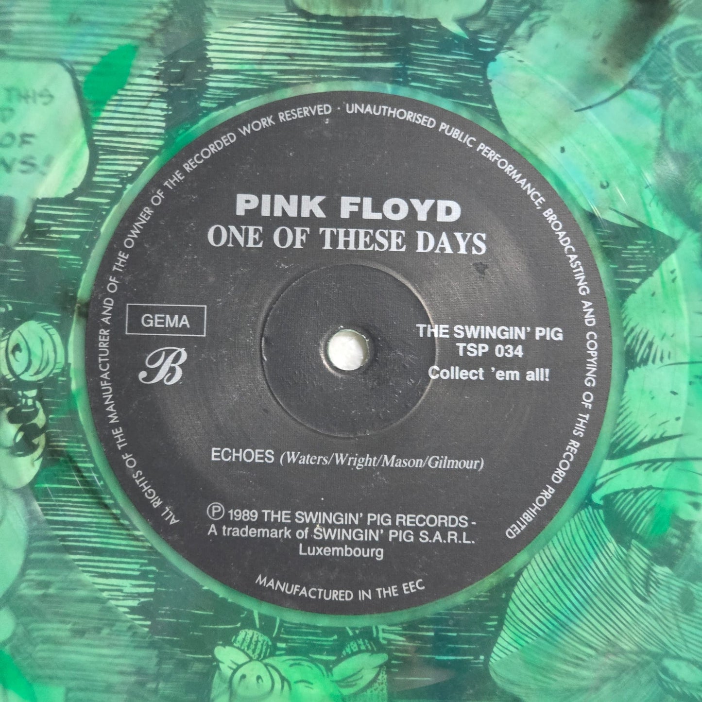 Pink Floyd - One Of These Days - Translucent Green Splatter