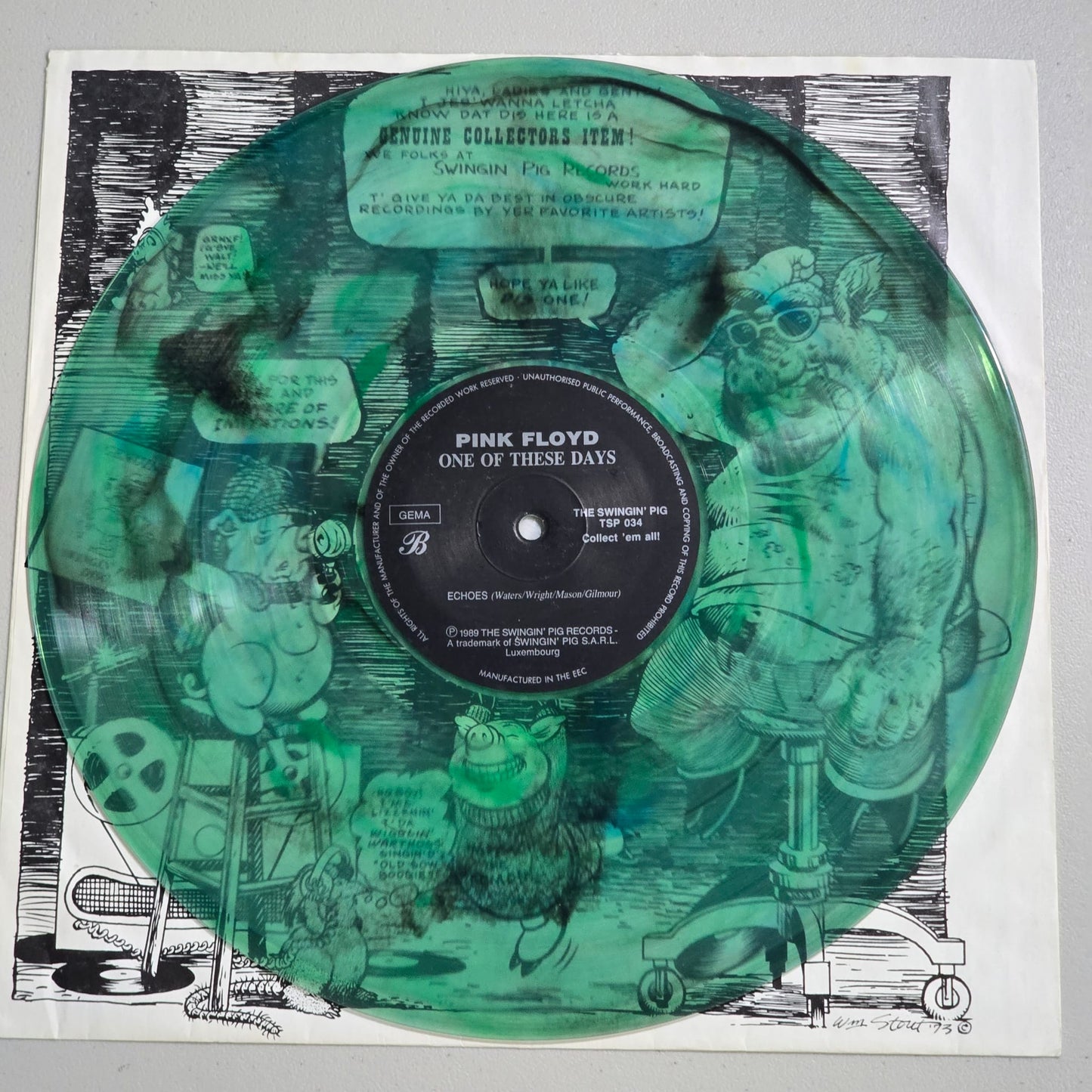 Pink Floyd - One Of These Days - Translucent Green Splatter