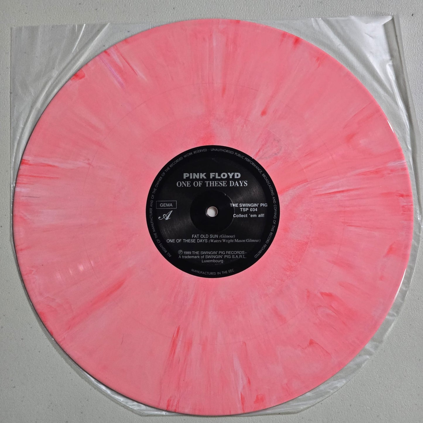 Pink Floyd - One Of These Days - Marbled Pink