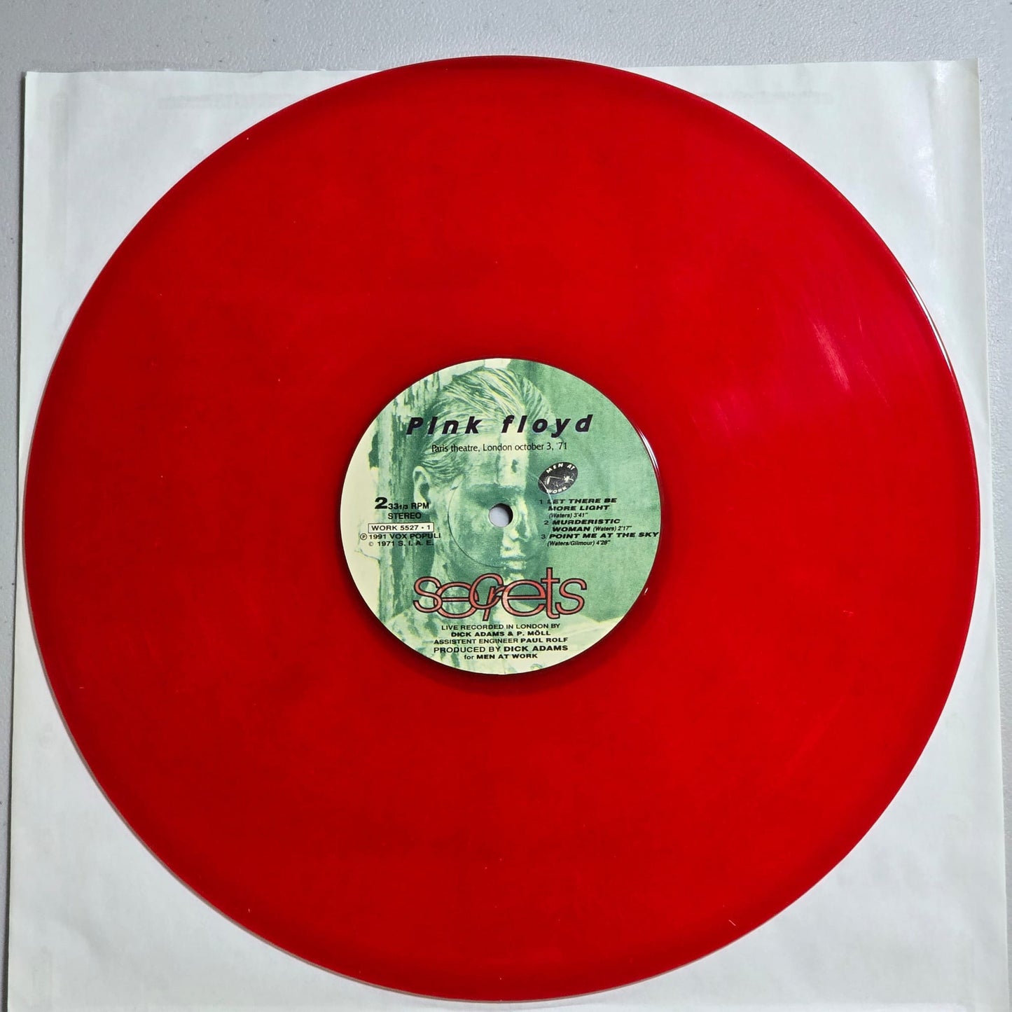 Pink Floyd - Secrets - 2 LP - Translucent Red Vinyl
