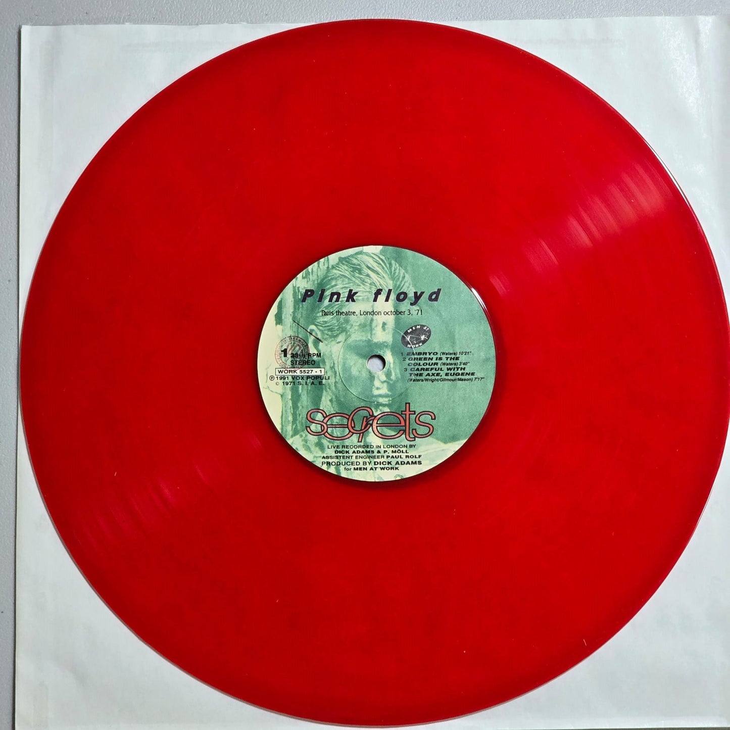 Pink Floyd - Secrets - 2 LP - Translucent Red Vinyl
