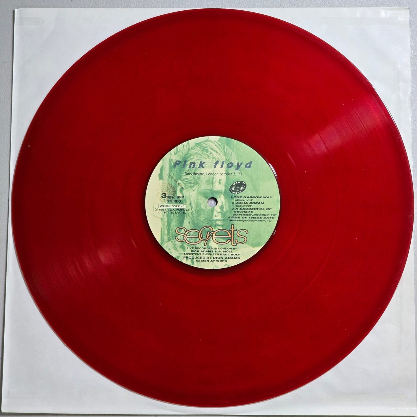 Pink Floyd - Secrets - 2 LP - Translucent Red Vinyl