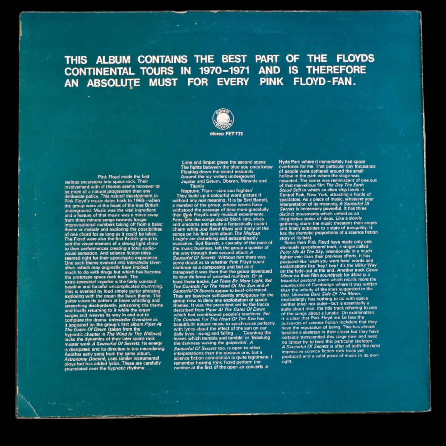 Pink Floyd - The Early Tours '70-'71