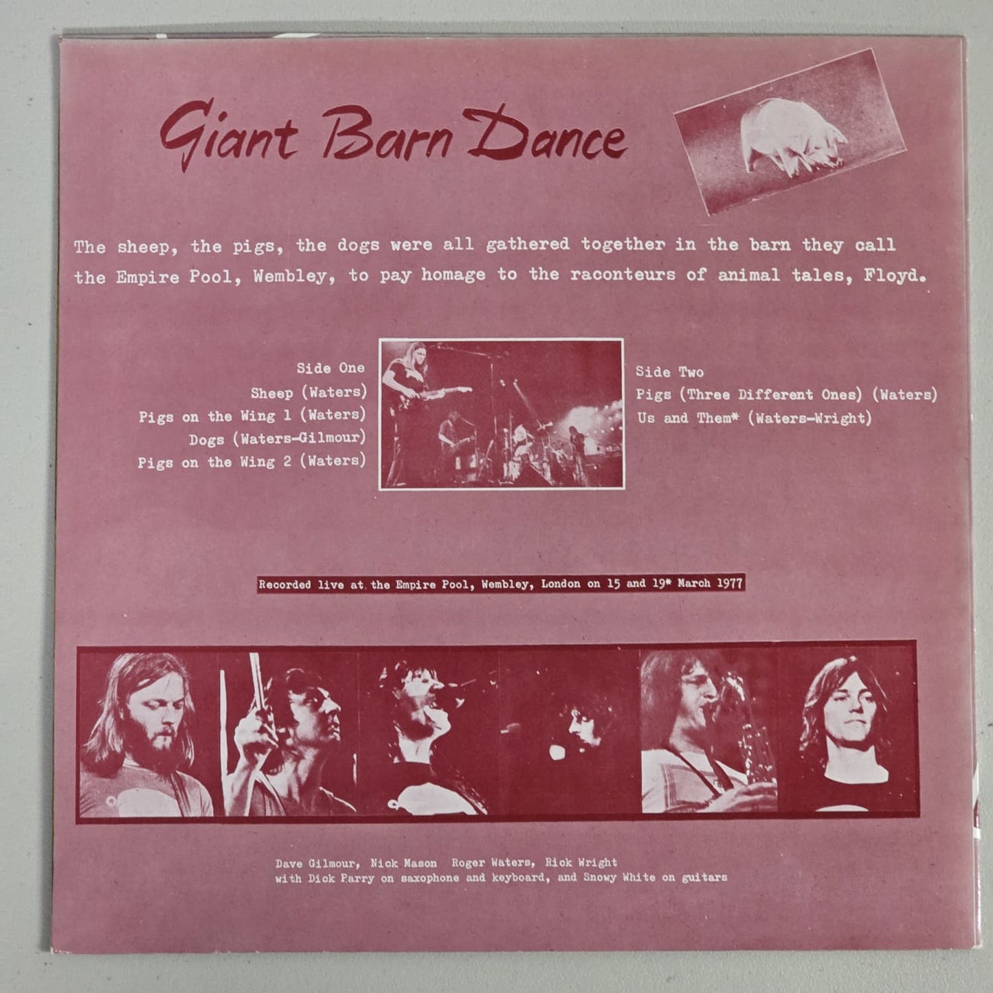 Pink Floyd - Giant Barn Dance - 1977 - PF3077 - Japan Mono - VG++ VG++