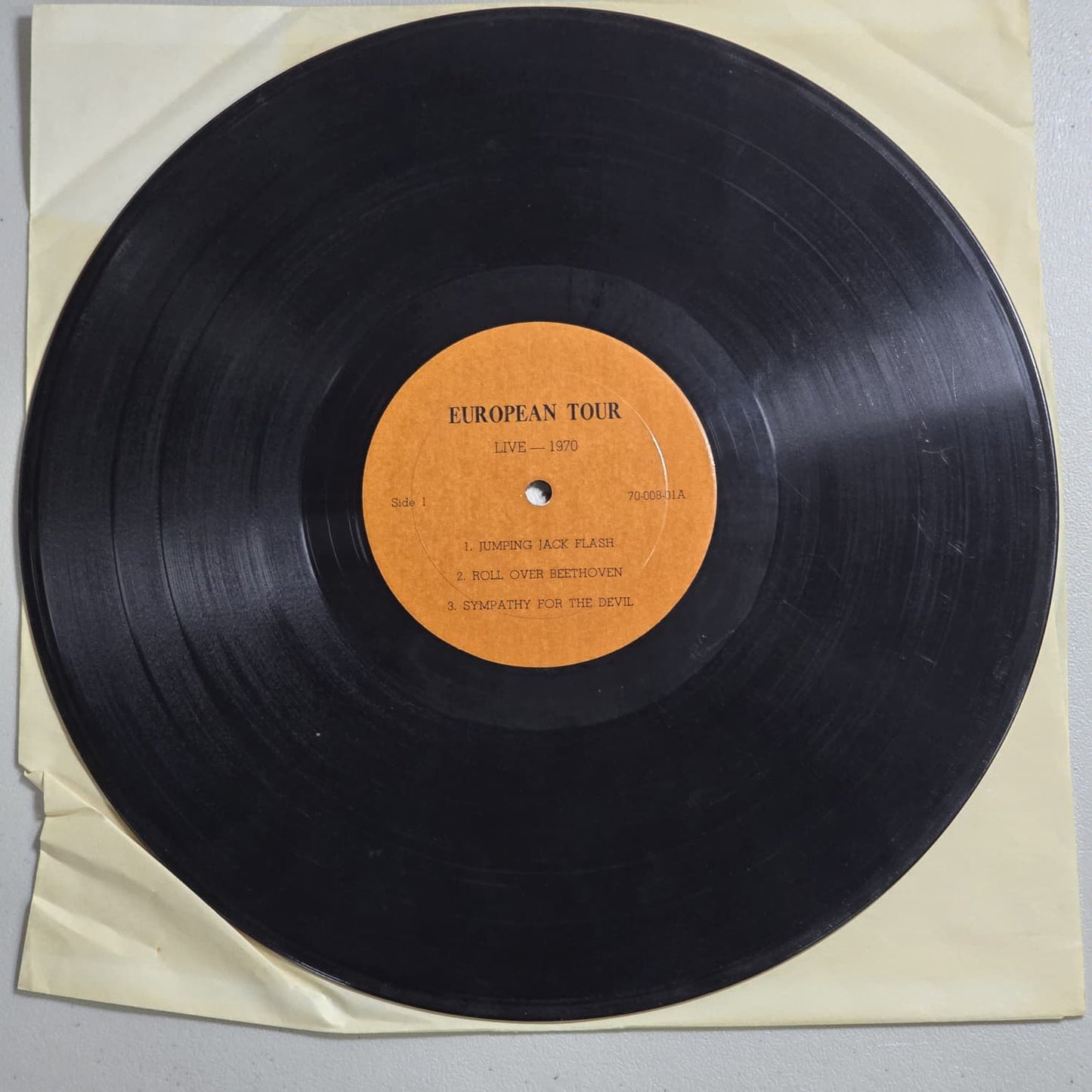 Rolling Stones – European Tour Live 1970 – Rubber Dubber 70-008 – US Bootleg – VG+ VG+