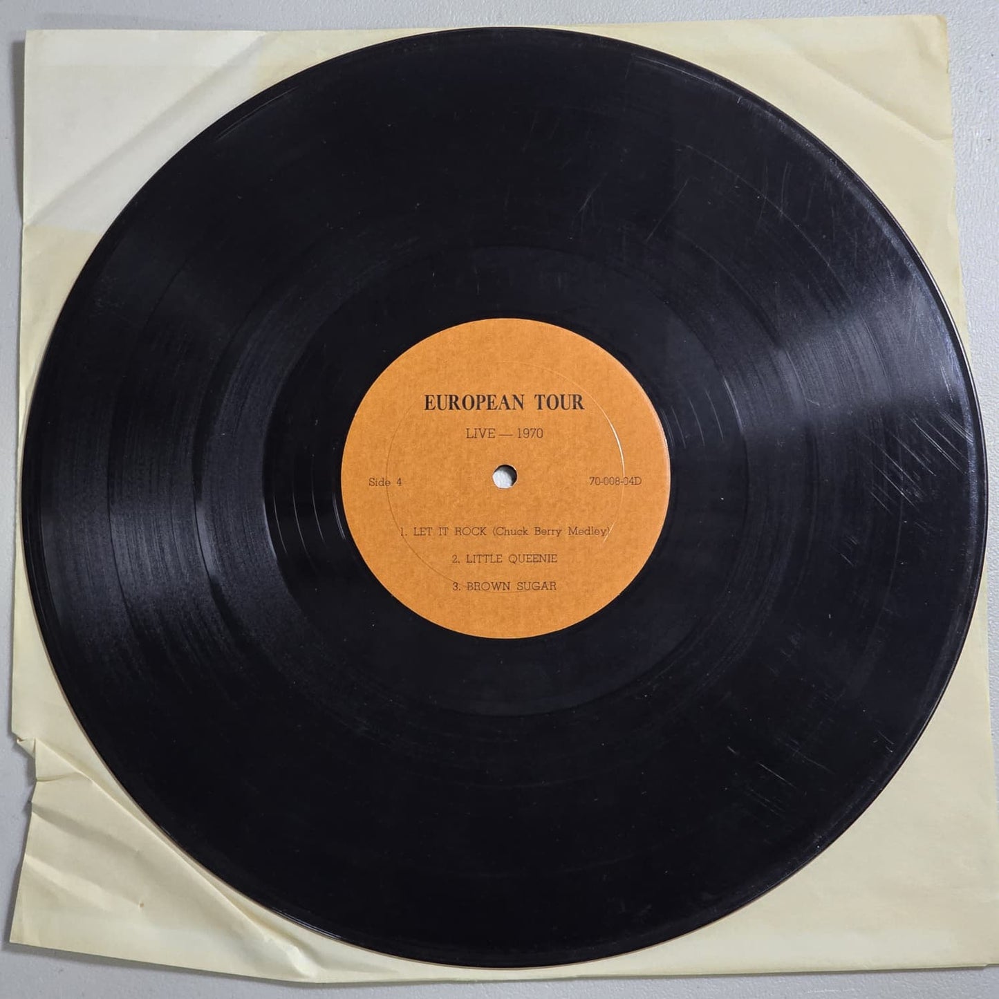 Rolling Stones – European Tour Live 1970 – Rubber Dubber 70-008 – US Bootleg – VG+ VG+