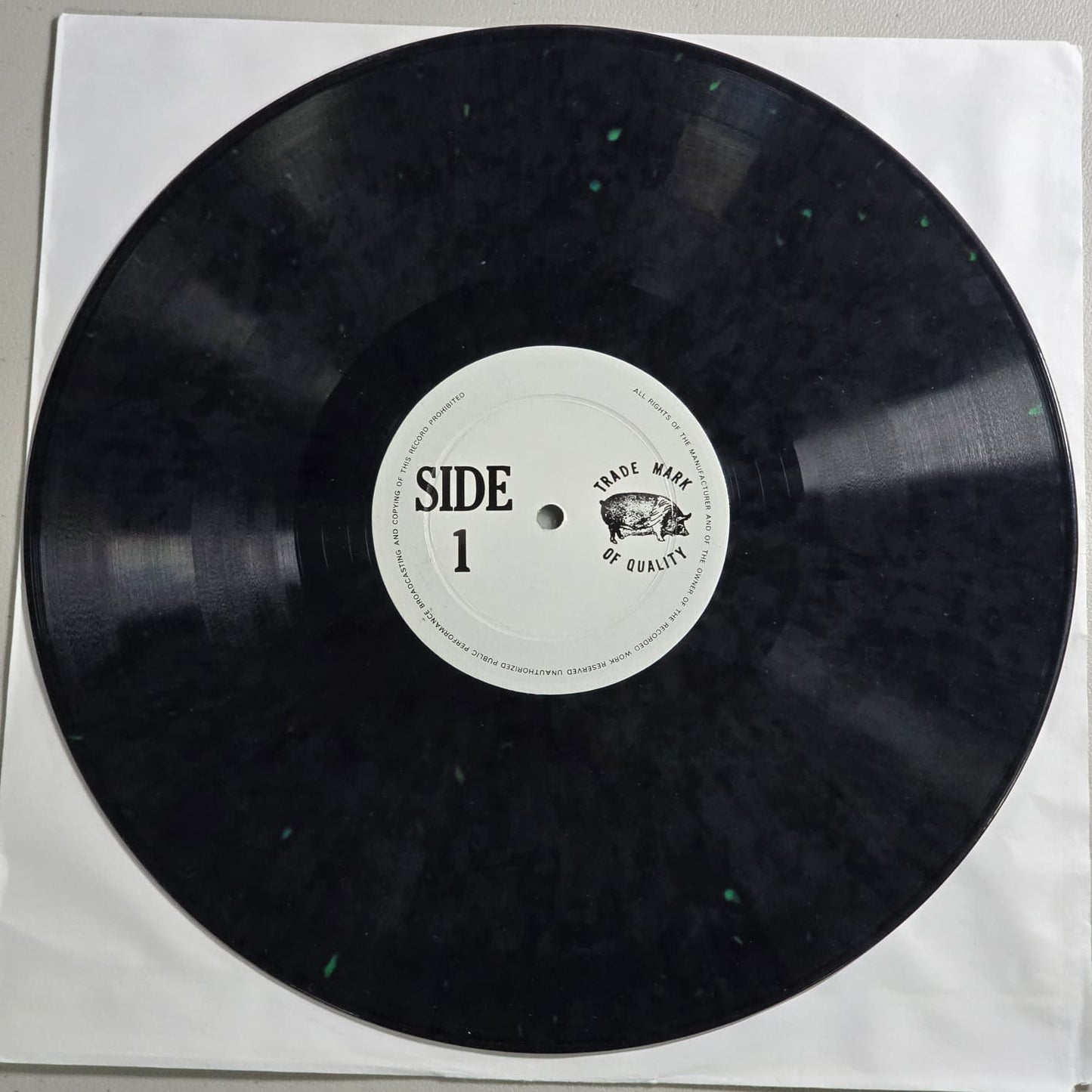 Rolling Stones - Gimmie Shelter - TMQ 72009 - 1973 US Bootleg - NM VG+ Black Green Splatter Vinyl