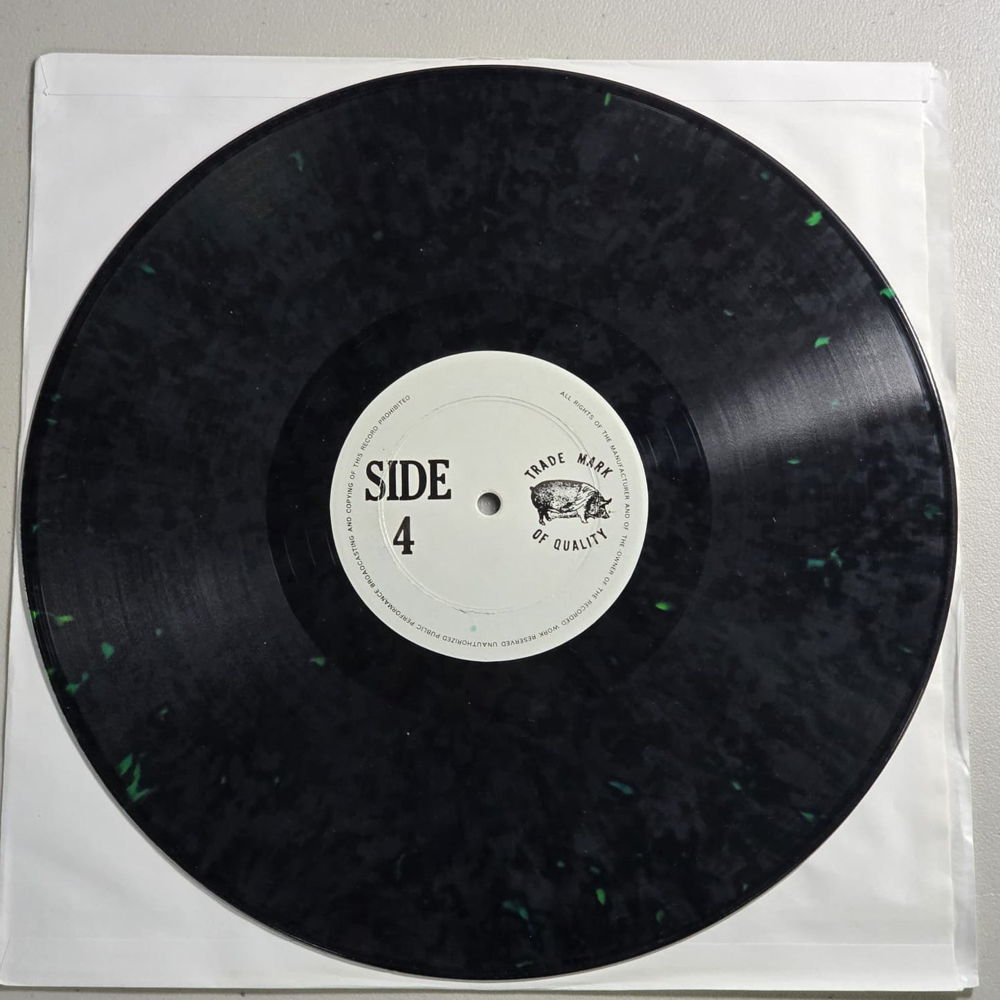 Rolling Stones - Gimmie Shelter - TMQ 72009 - 1973 US Bootleg - NM VG+ Black Green Splatter Vinyl