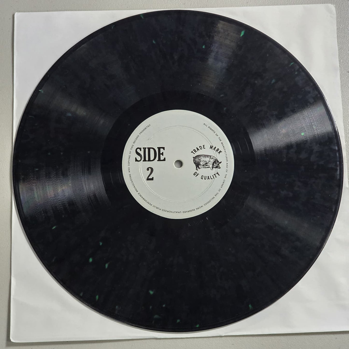 Rolling Stones - Gimmie Shelter - TMQ 72009 - 1973 US Bootleg - NM VG+ Black Green Splatter Vinyl