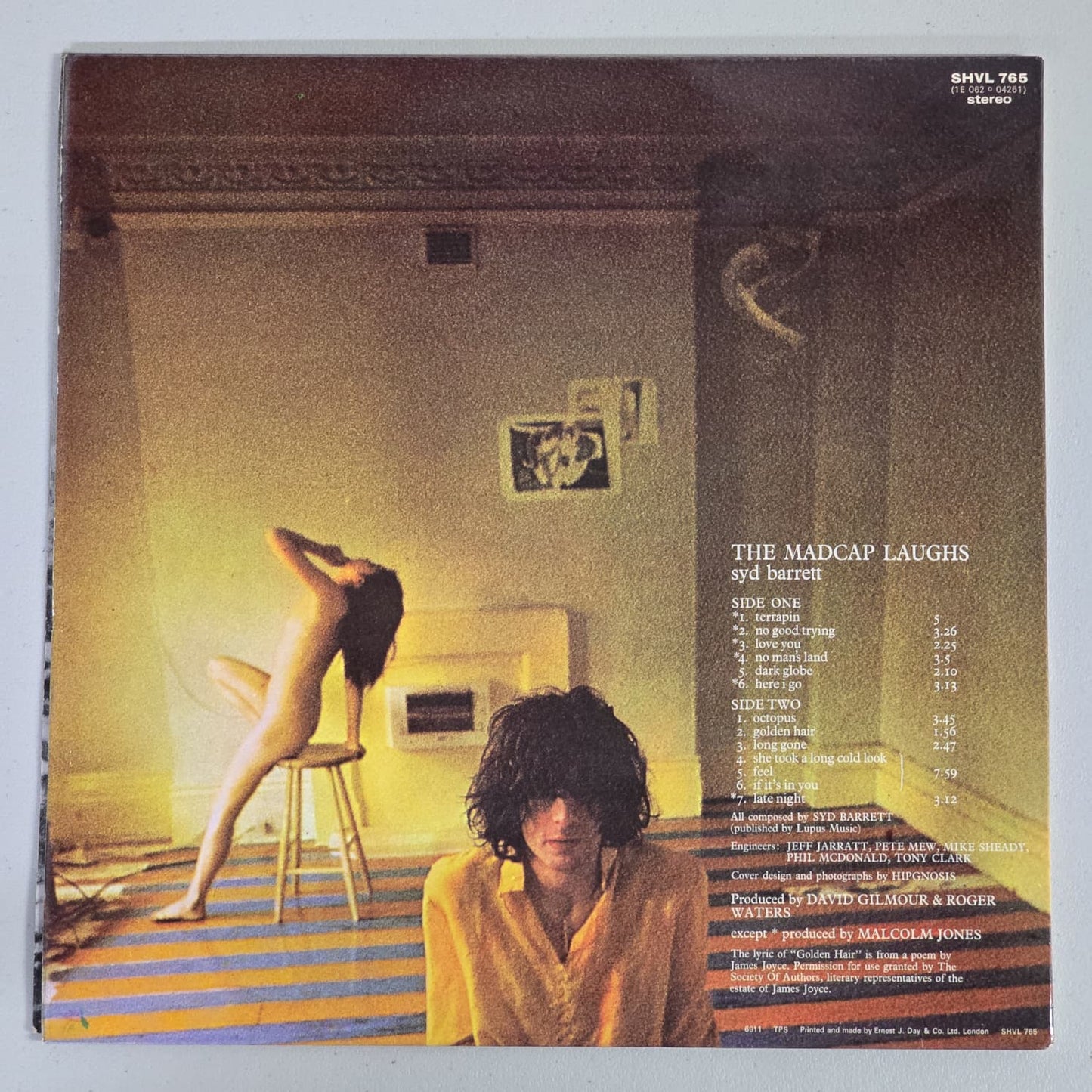 Syd Barrett - The Madcap Laughs - 1970 - UK 1st Press - Harvest SHVL 765 - VG++ VG+