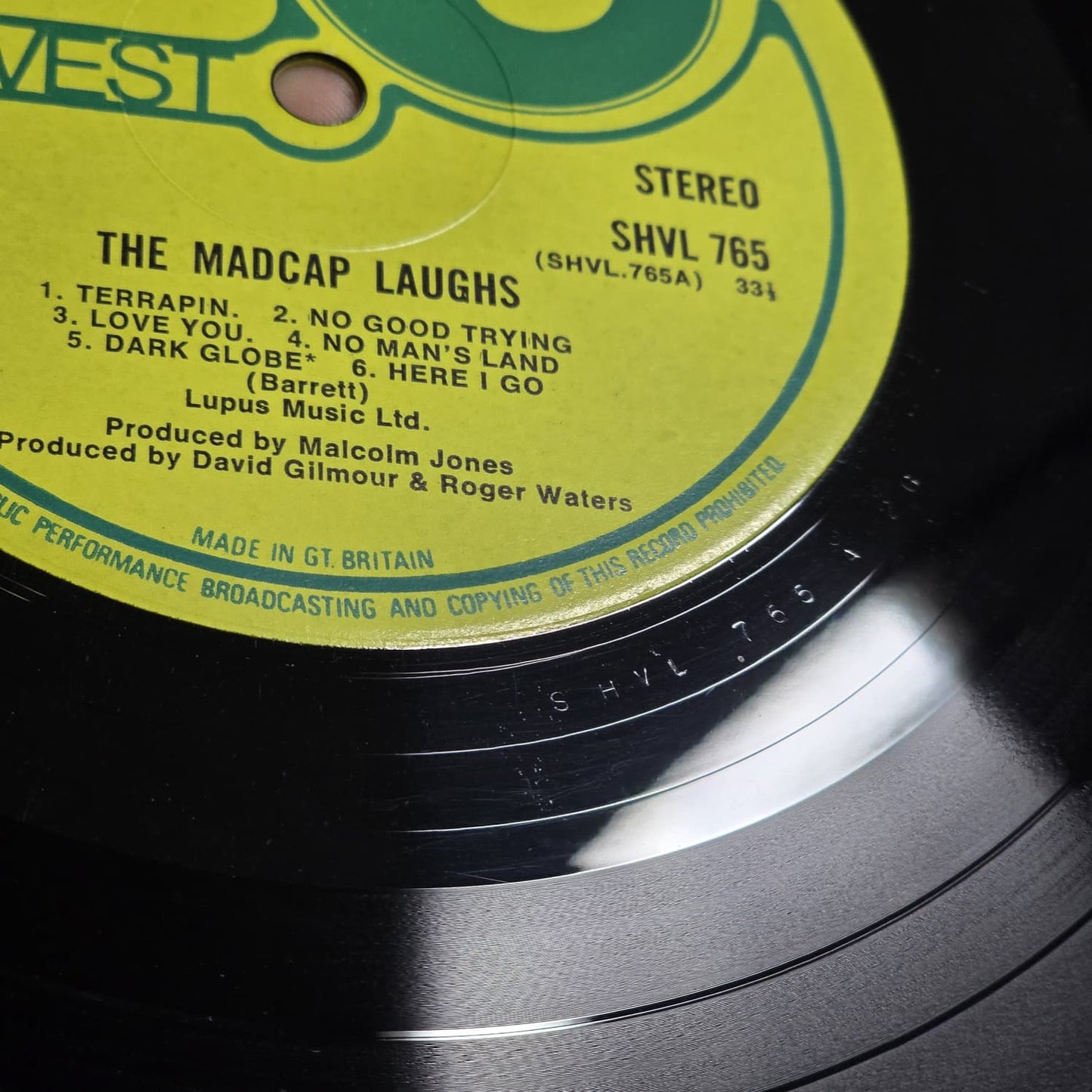 Syd Barrett - The Madcap Laughs - 1970 - UK 1st Press - Harvest SHVL 765 - VG++ VG+