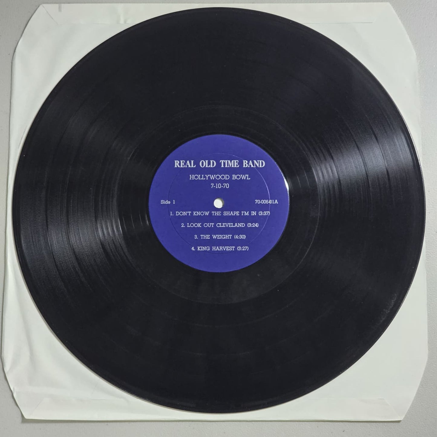 The Band – Real Old Time – Rubber Dubber 70-006 – 1970 US Bootleg – VG+ NM