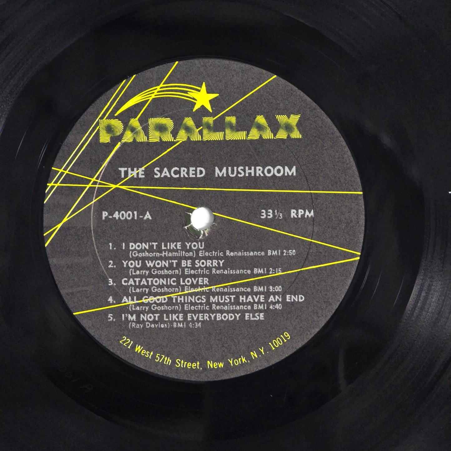 The Sacred Mushroom - Self Titled - 1st US Stereo Press