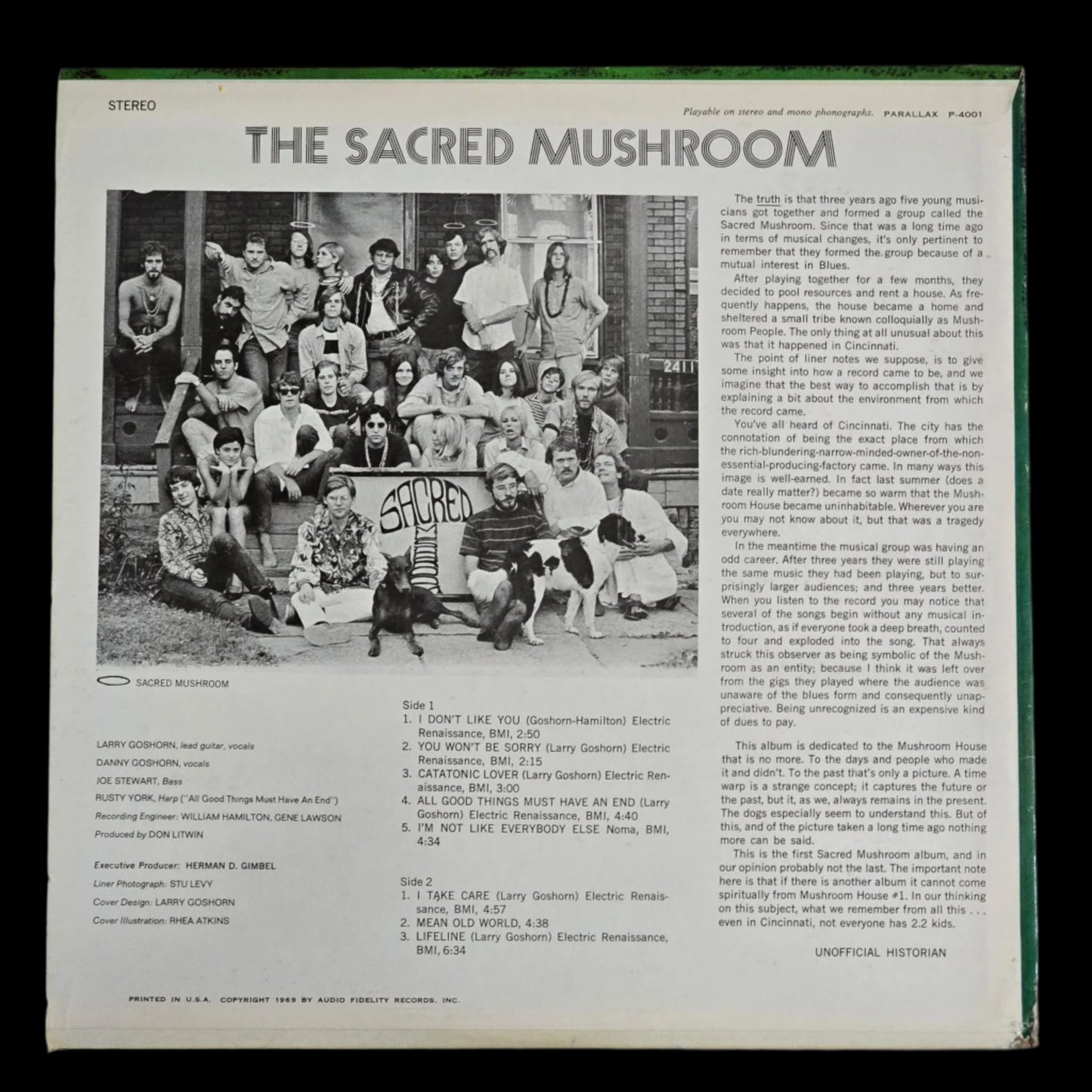 The Sacred Mushroom - Self Titled - 1st US Stereo Press
