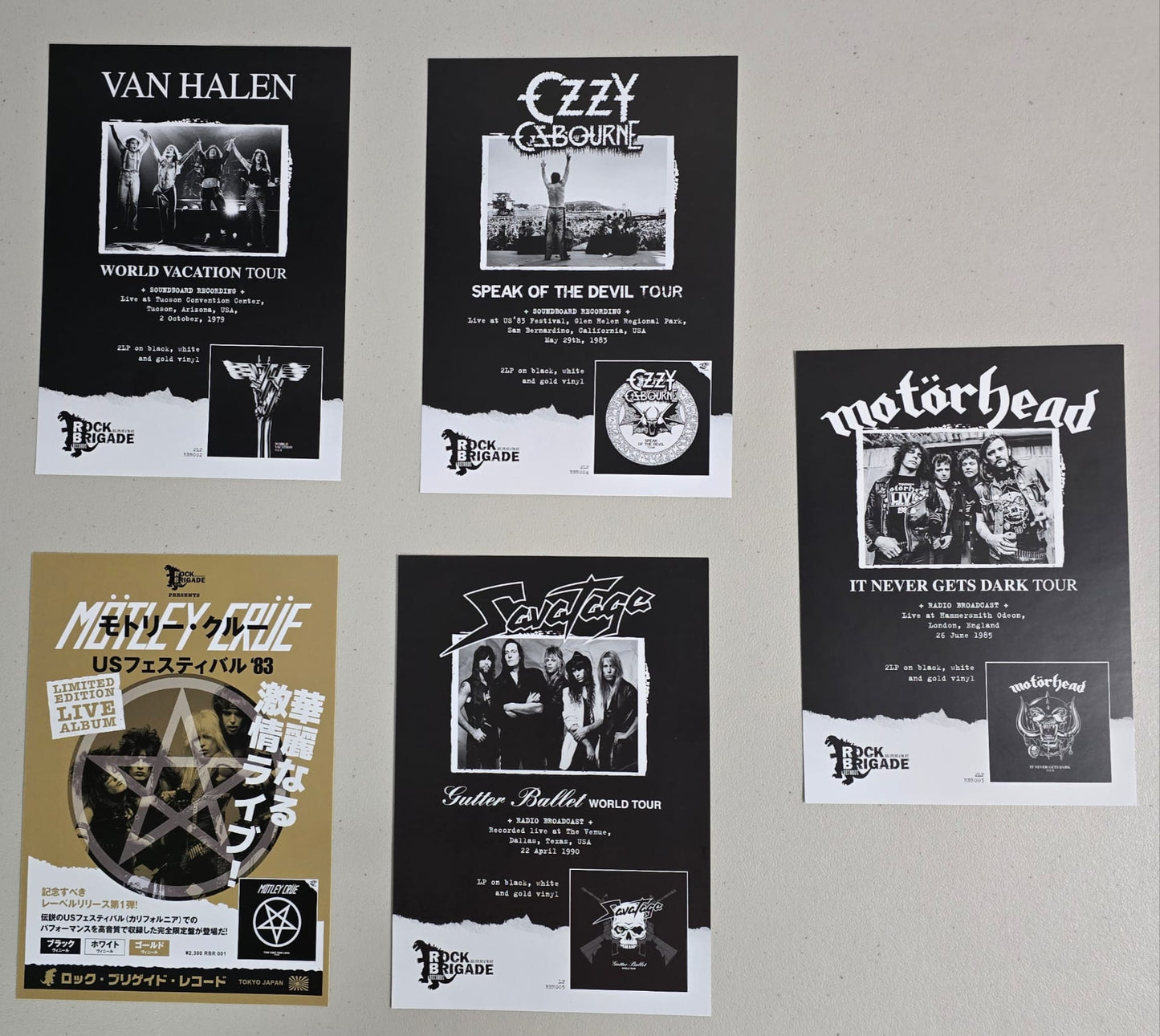 Motley Crue - Too Fast For Love Tour