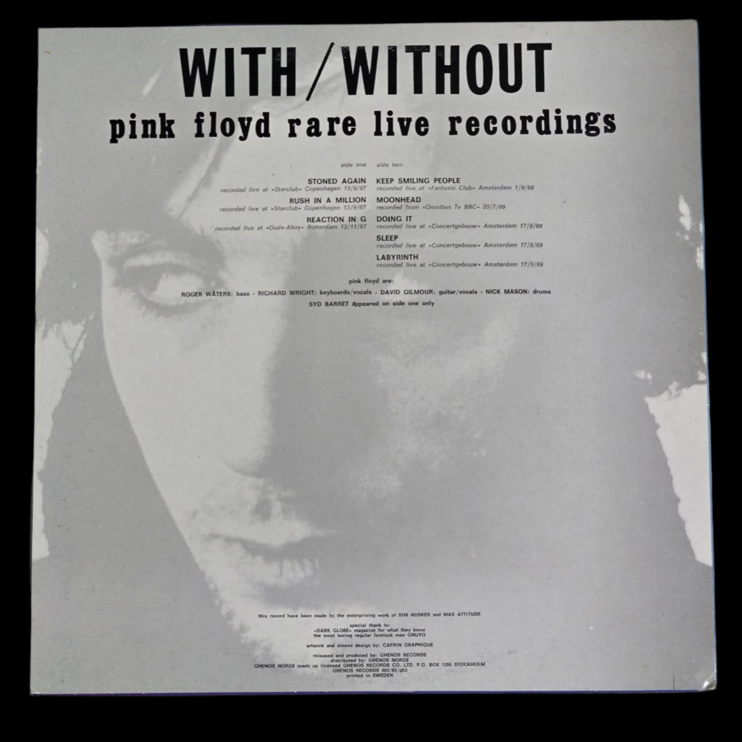 Pink Floyd - With/Without - Blue Vinyl