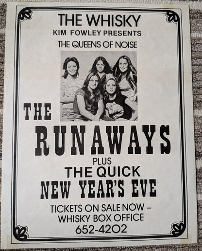 The Runaways – The Whisky a Go Go, Los Angeles, Dec. 31, 1976