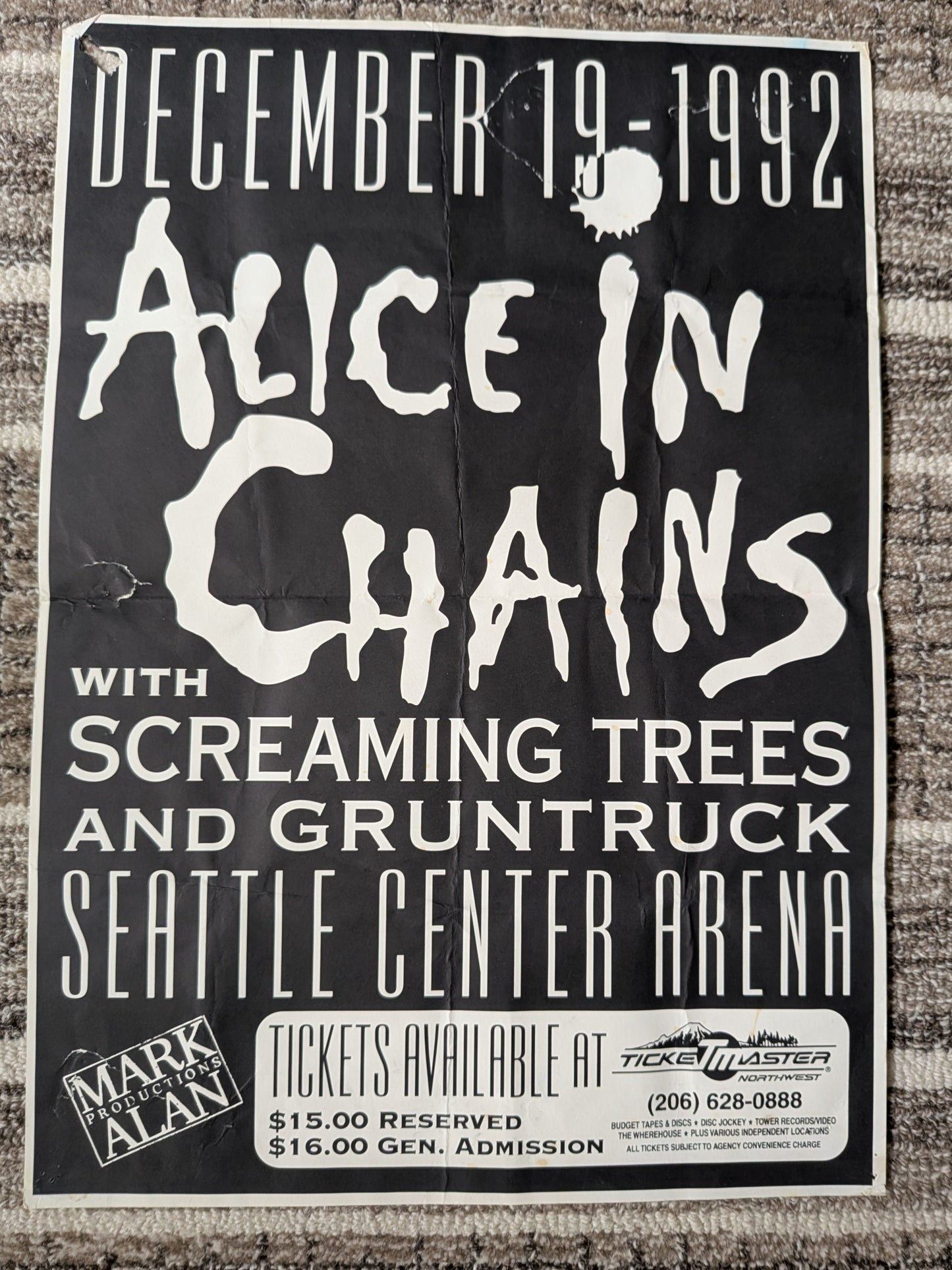Alice In Chains – Seattle Center Arena, December 19, 1992
