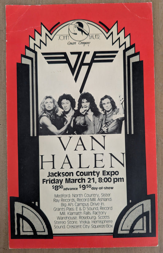 Van Halen – Jackson County Expo, Oregon – March 21, 1980