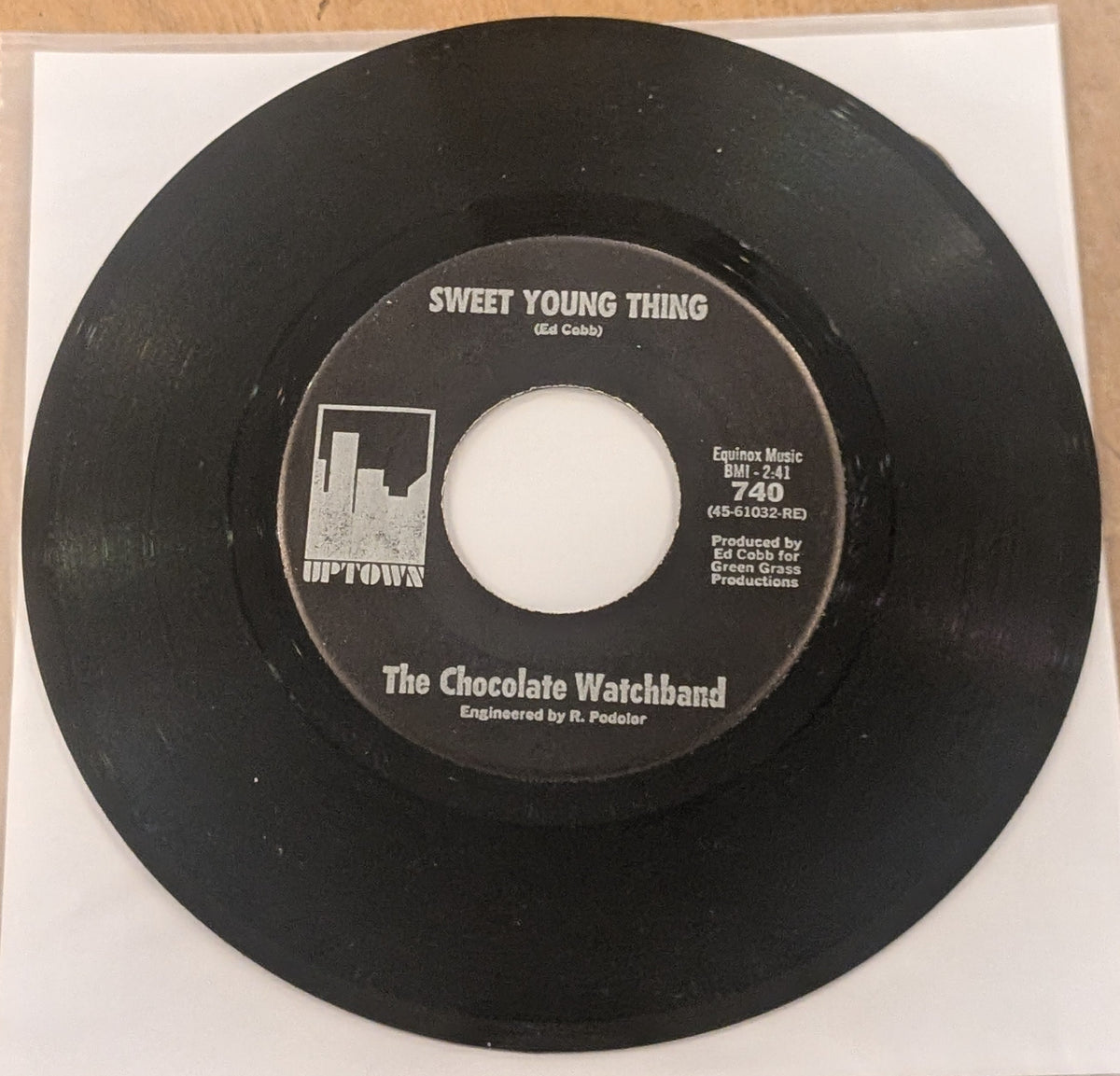 The Chocolate Watchband – Sweet Young Thing / Baby Blue – 1967 US Uptown – VG